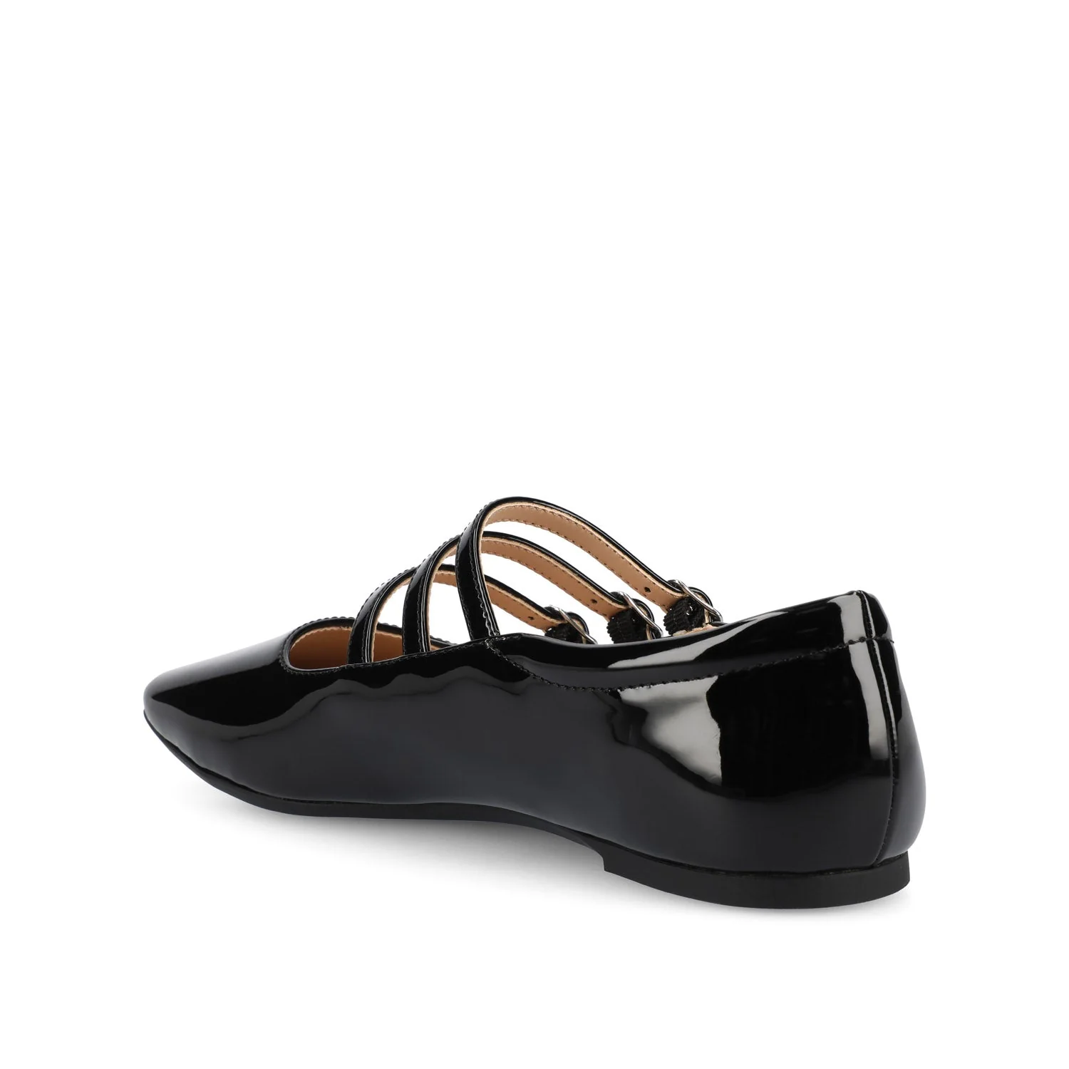 DARLIN STATEMENT FLATS IN WIDE - Black Patent - Image 5