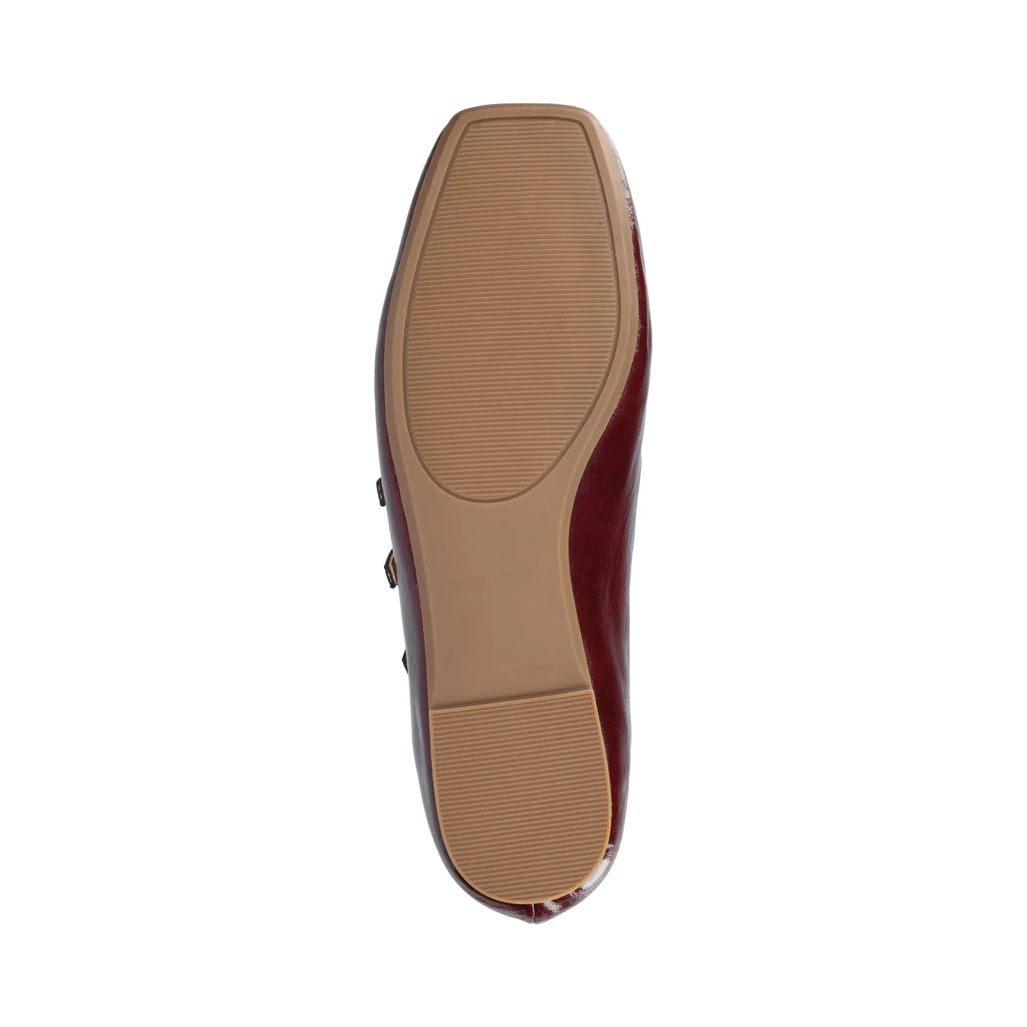 DARLIN STATEMENT FLATS IN WIDE - Crinkle Oxblood - Image 5