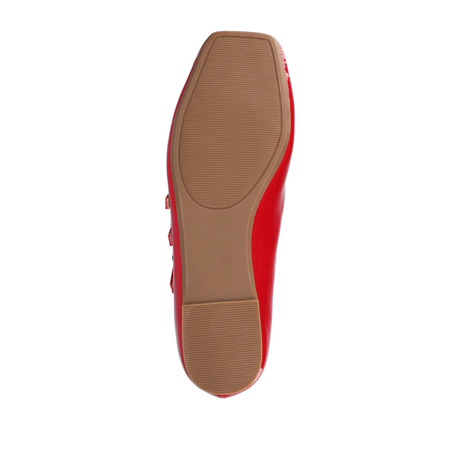 DARLIN STATEMENT FLATS IN WIDE - Red Patent - Image 8