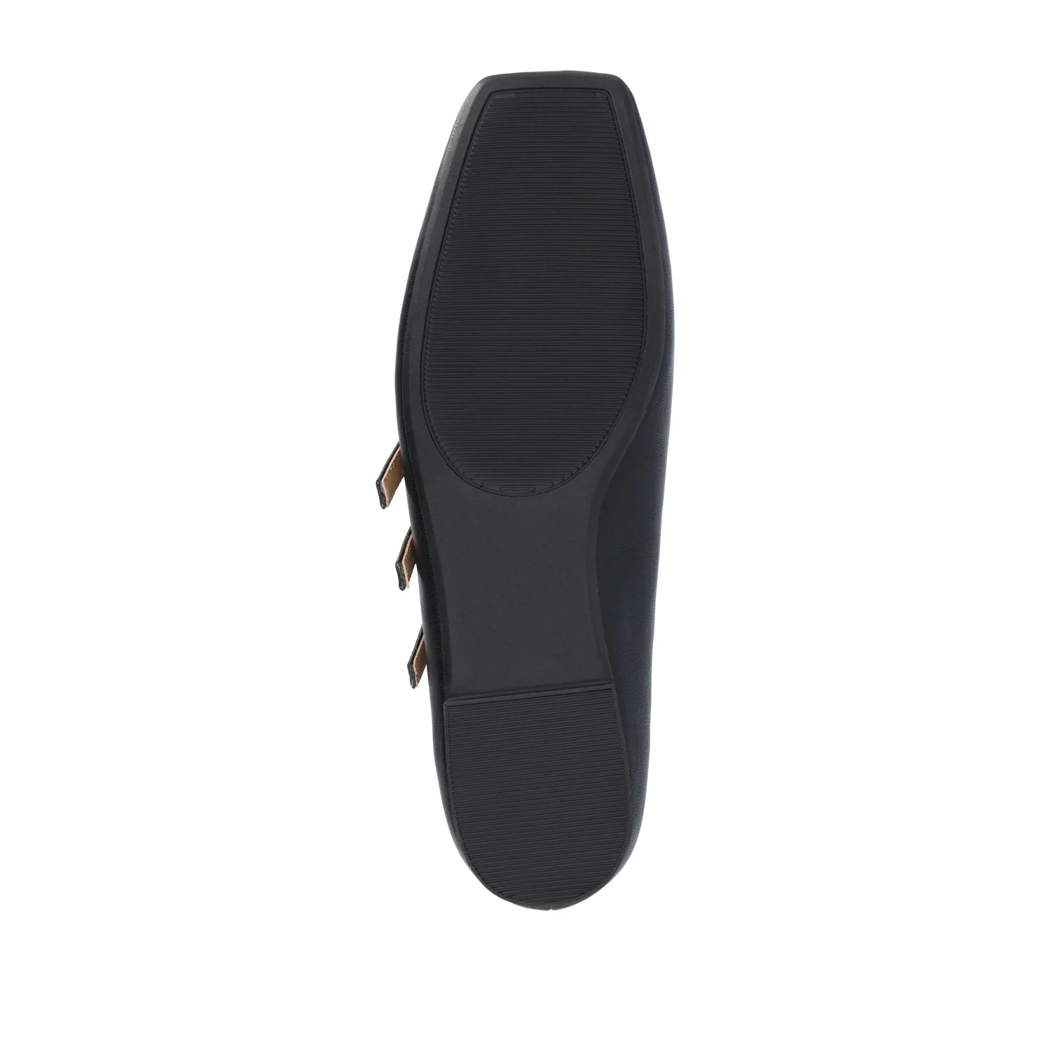 DARLIN VEGAN LEATHER FLATS IN WIDE - Black - Image 8