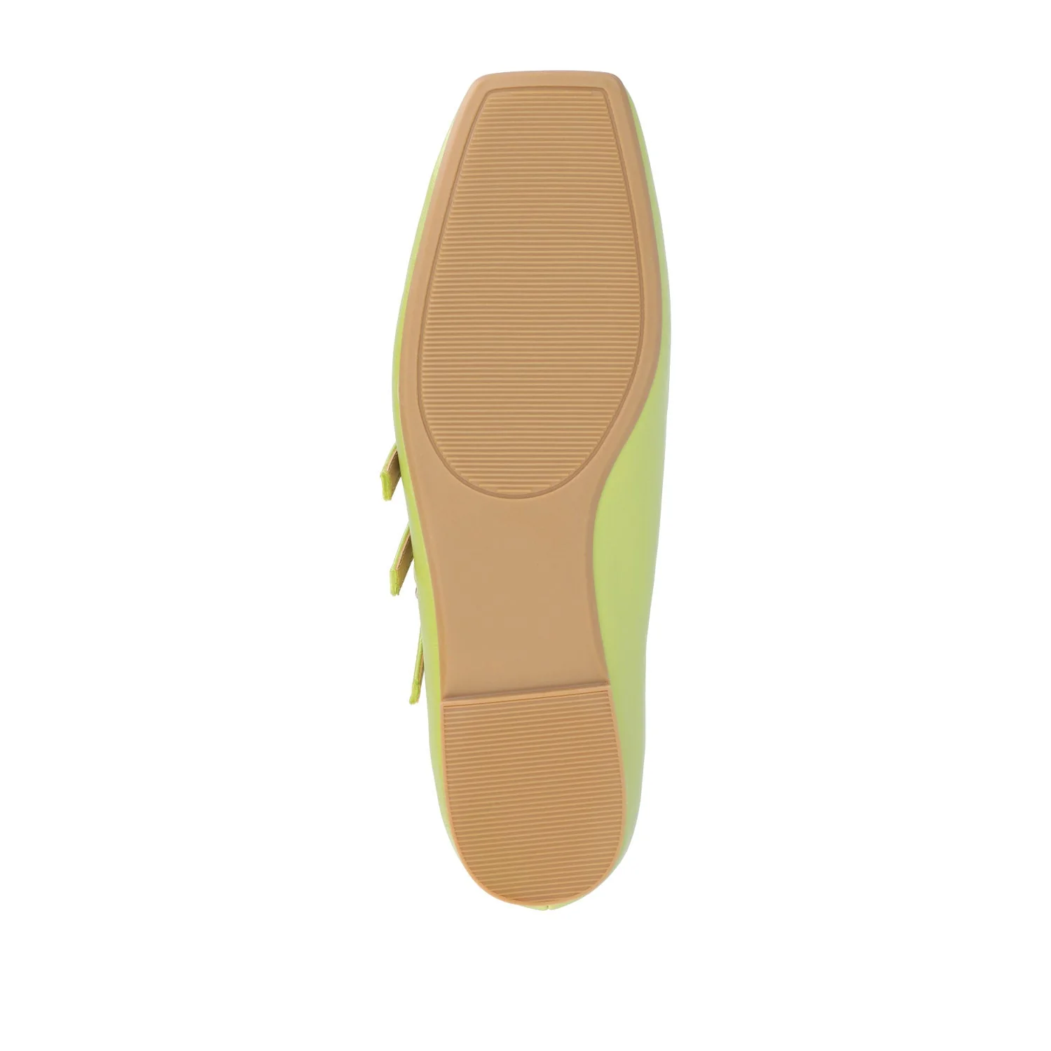 DARLIN VEGAN LEATHER FLATS IN WIDE - Green - Image 8