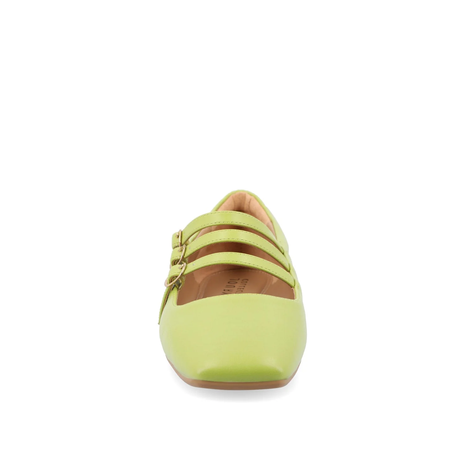 DARLIN BALLET FLATS IN VEGAN LEATHER - Green PU - Image 5