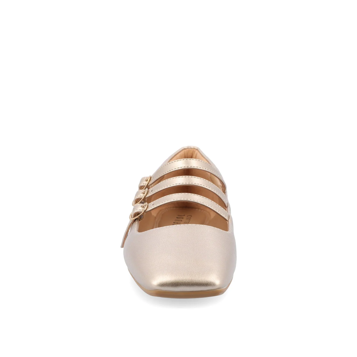 DARLIN BALLET FLATS IN STATEMENT - Gold PU - Image 5