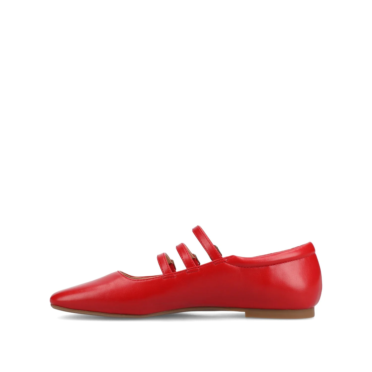 DARLIN BALLET FLATS IN VEGAN LEATHER - Red PU - Image 3