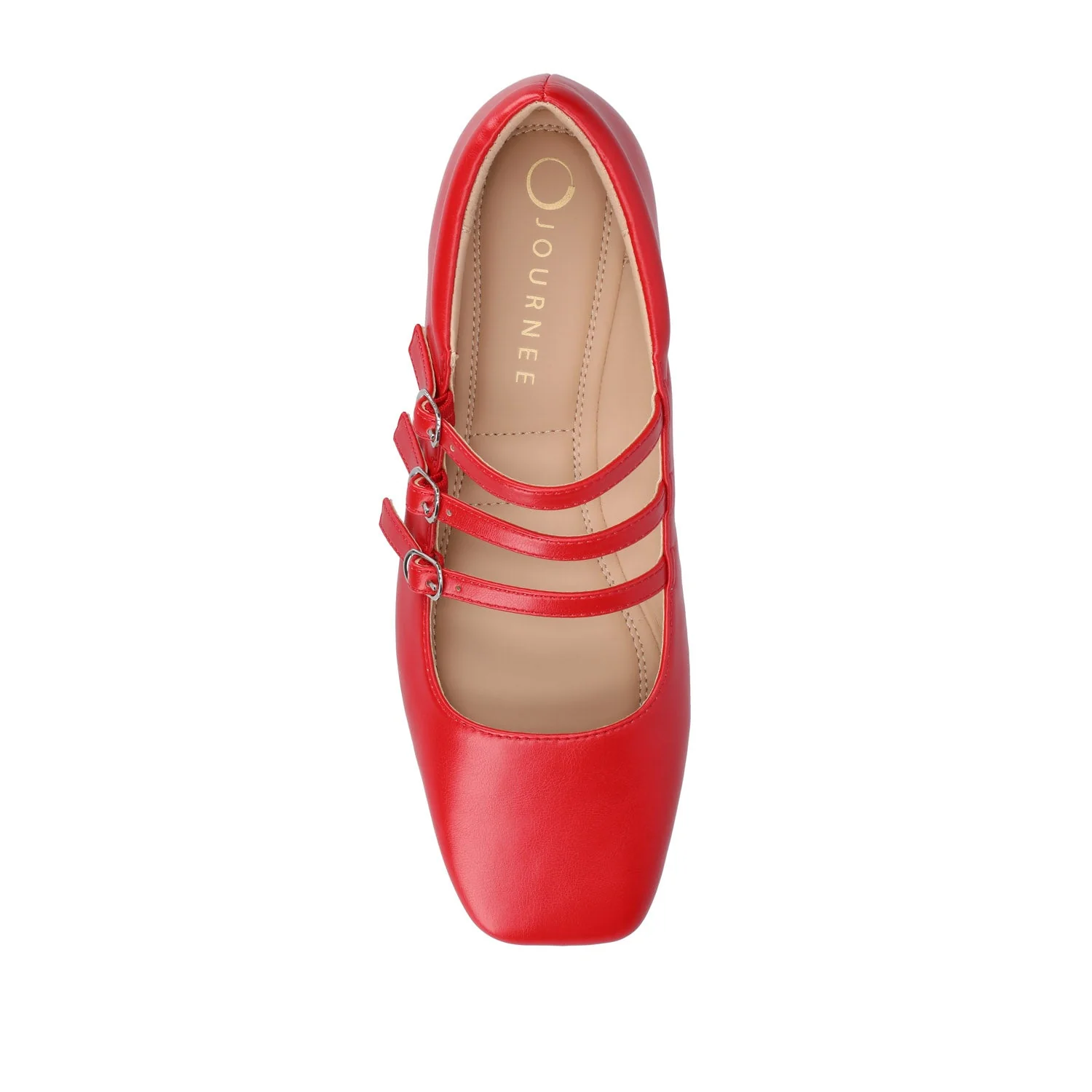 DARLIN BALLET FLATS IN VEGAN LEATHER - Red PU - Image 6