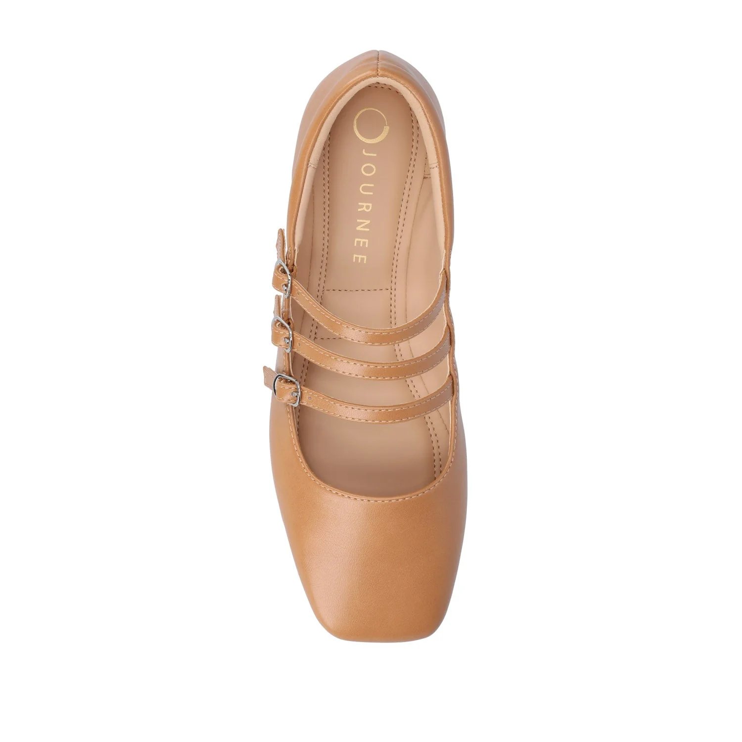 DARLIN BALLET FLATS IN VEGAN LEATHER - Tan PU - Image 7