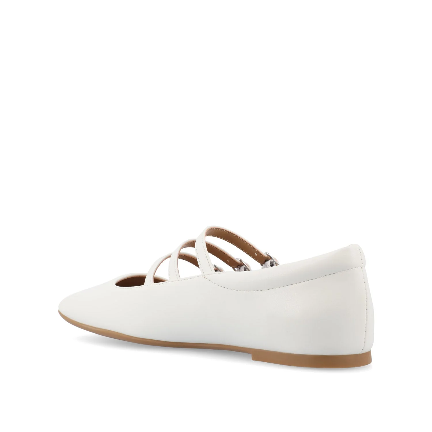 DARLIN BALLET FLATS IN VEGAN LEATHER - White PU - Image 4
