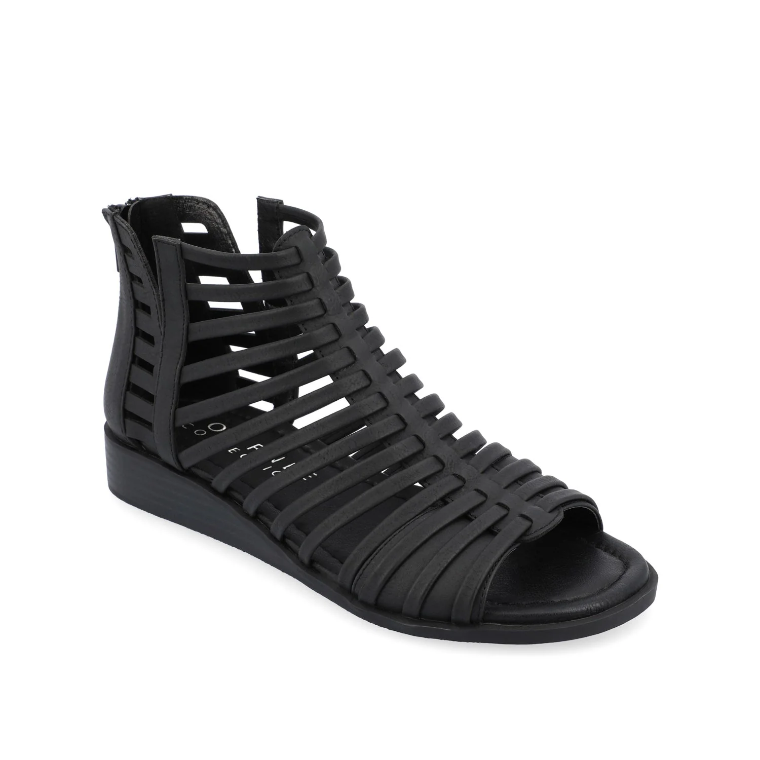 DELILAH GLADIATOR SANDALS IN VEGAN LEATHER - Black - Image 2