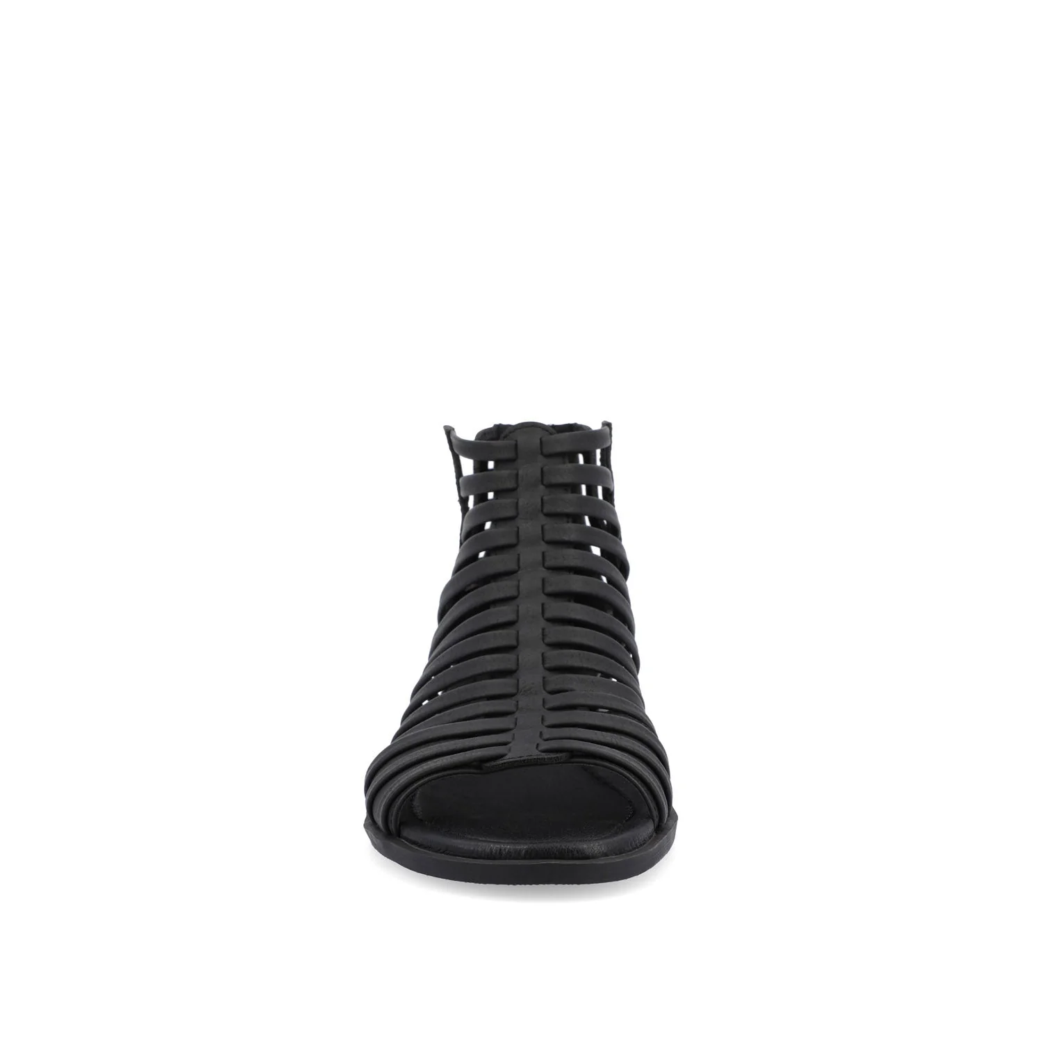 DELILAH GLADIATOR SANDALS IN VEGAN LEATHER - Black - Image 5