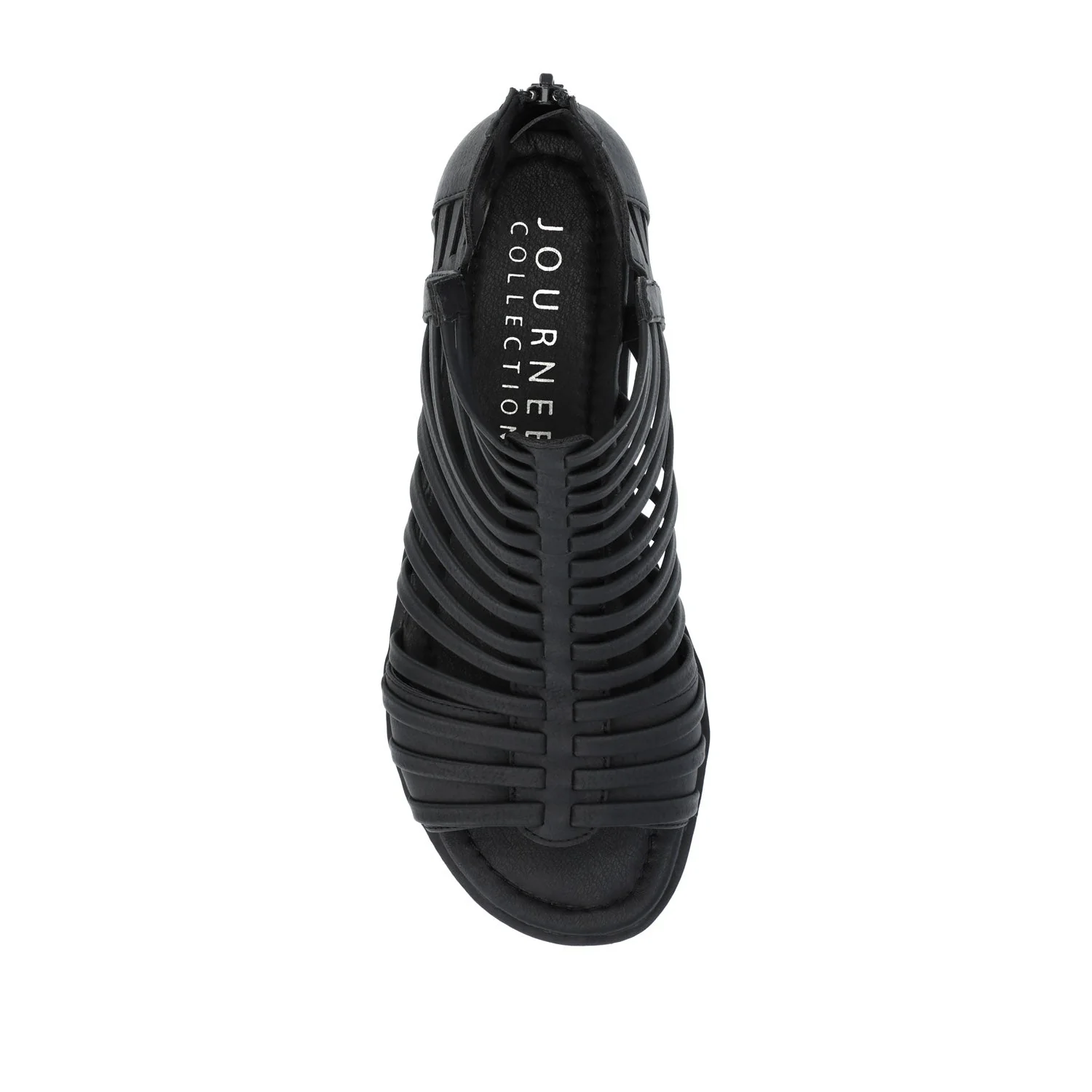 DELILAH GLADIATOR SANDALS IN VEGAN LEATHER - Black - Image 6