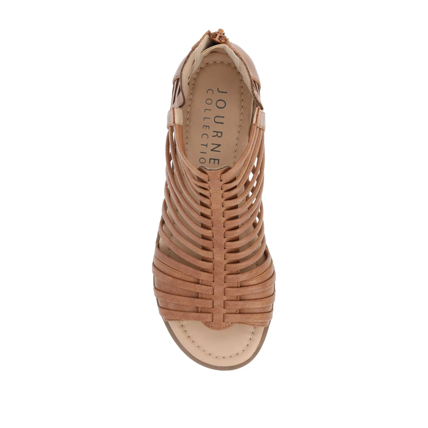 DELILAH GLADIATOR SANDALS IN VEGAN LEATHER - Brown - Image 6