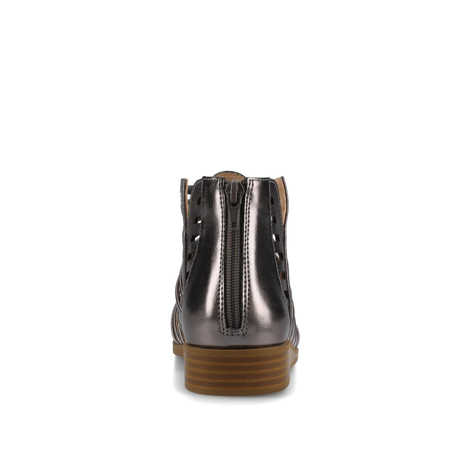 DELILAH GLADIATOR SANDALS IN STATEMENT WIDE - Pewter - Image 7