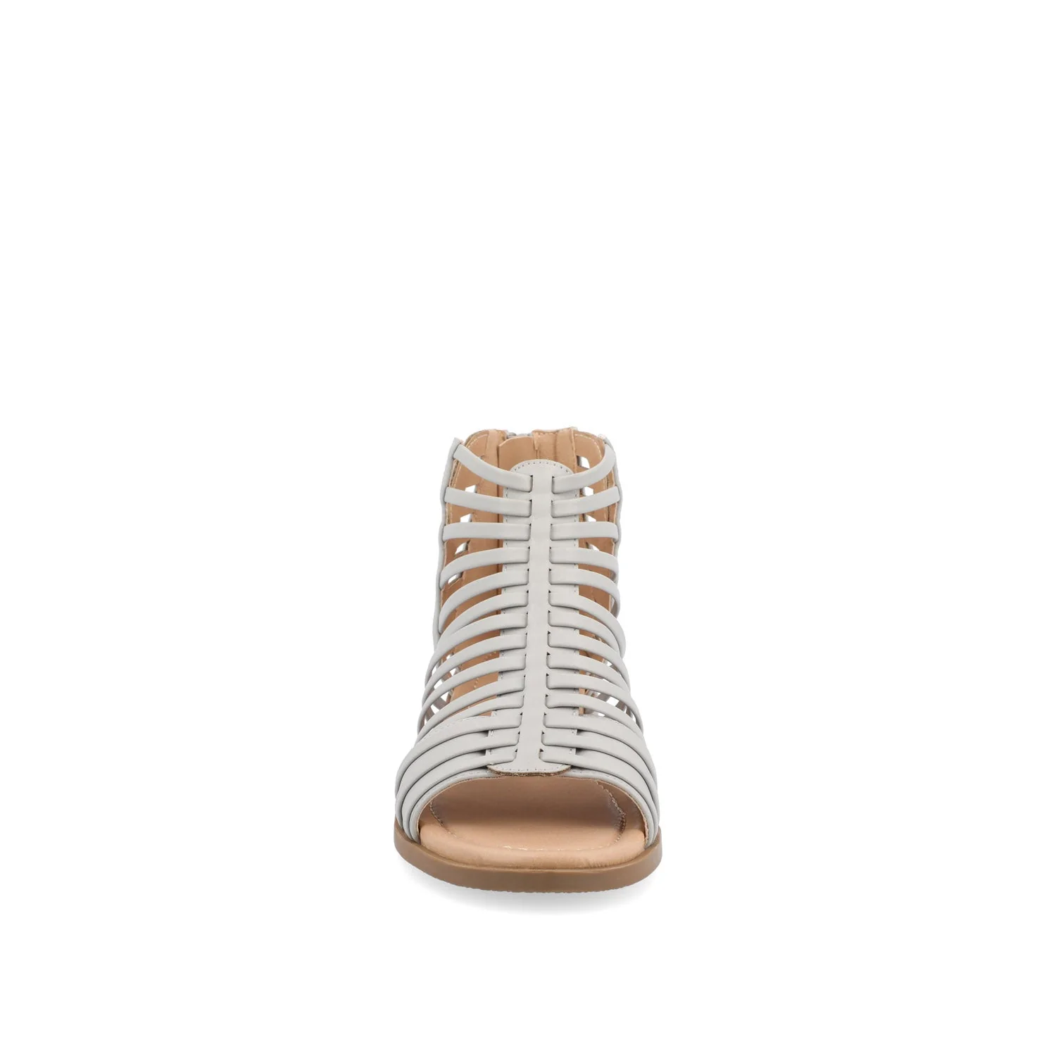 DELILAH GLADIATOR SANDALS IN VEGAN LEATHER - Grey - Image 5