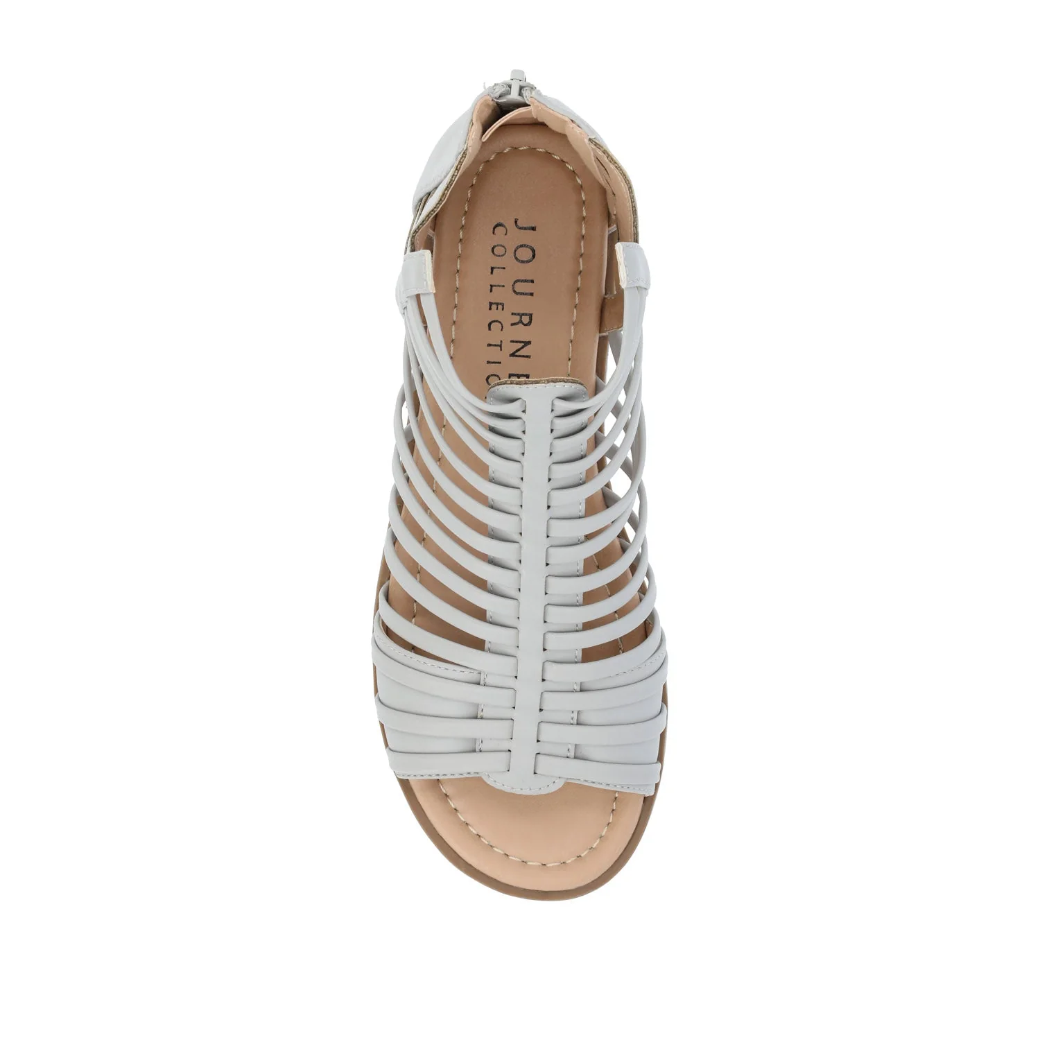 DELILAH GLADIATOR SANDALS IN VEGAN LEATHER - Grey - Image 6