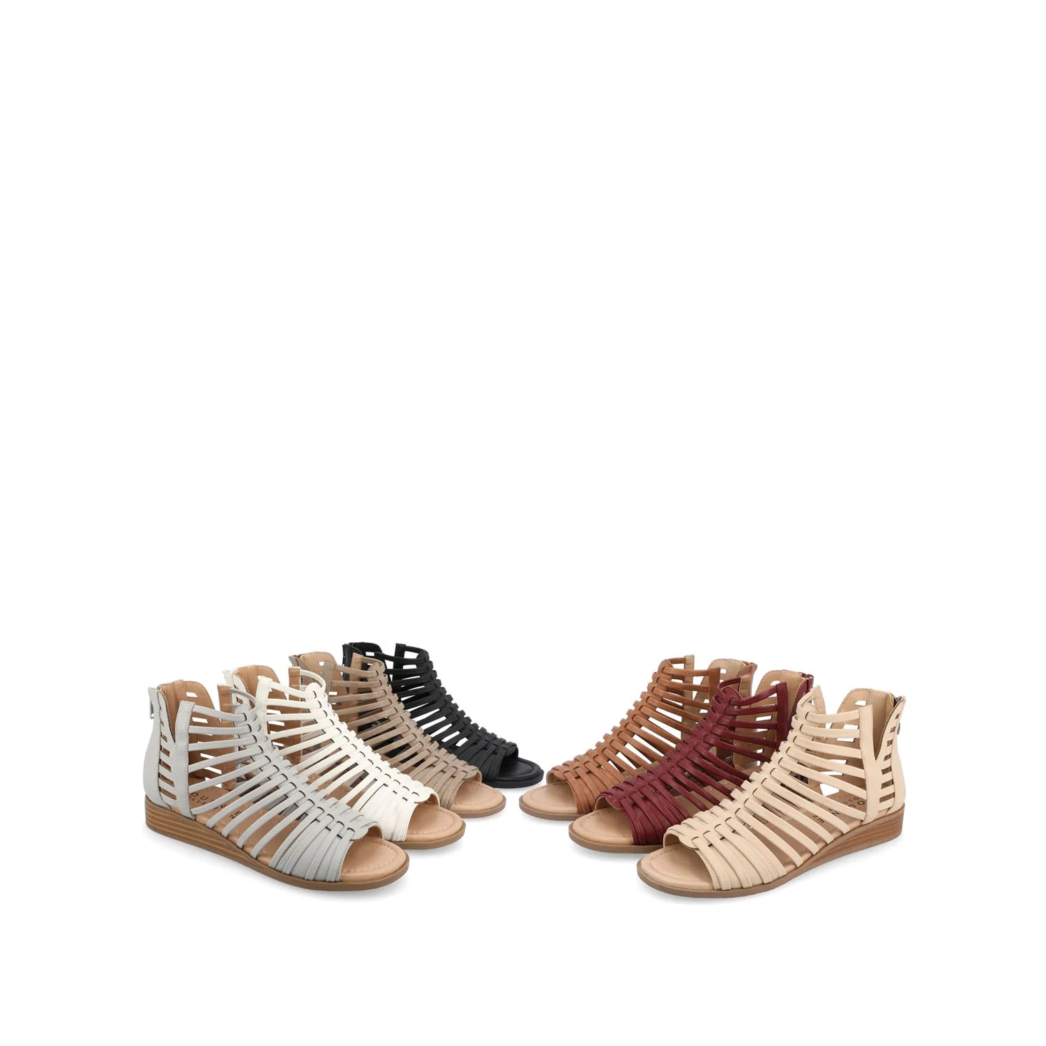 DELILAH GLADIATOR SANDALS IN VEGAN LEATHER - Nude - Image 11