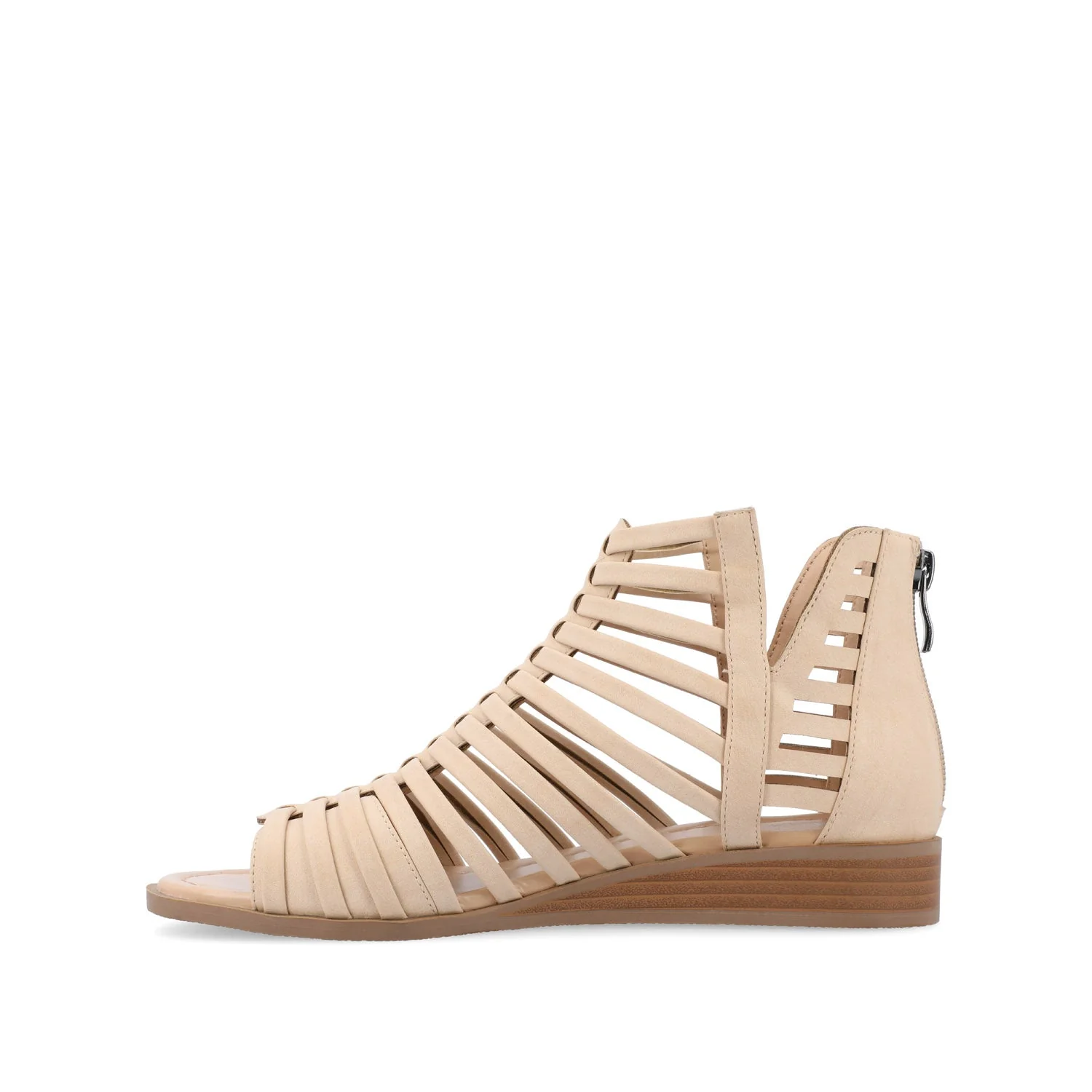 DELILAH GLADIATOR SANDALS IN VEGAN LEATHER - Nude - Image 4