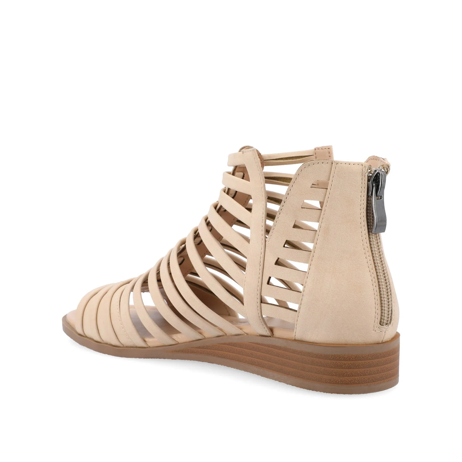 DELILAH GLADIATOR SANDALS IN VEGAN LEATHER - Nude - Image 5