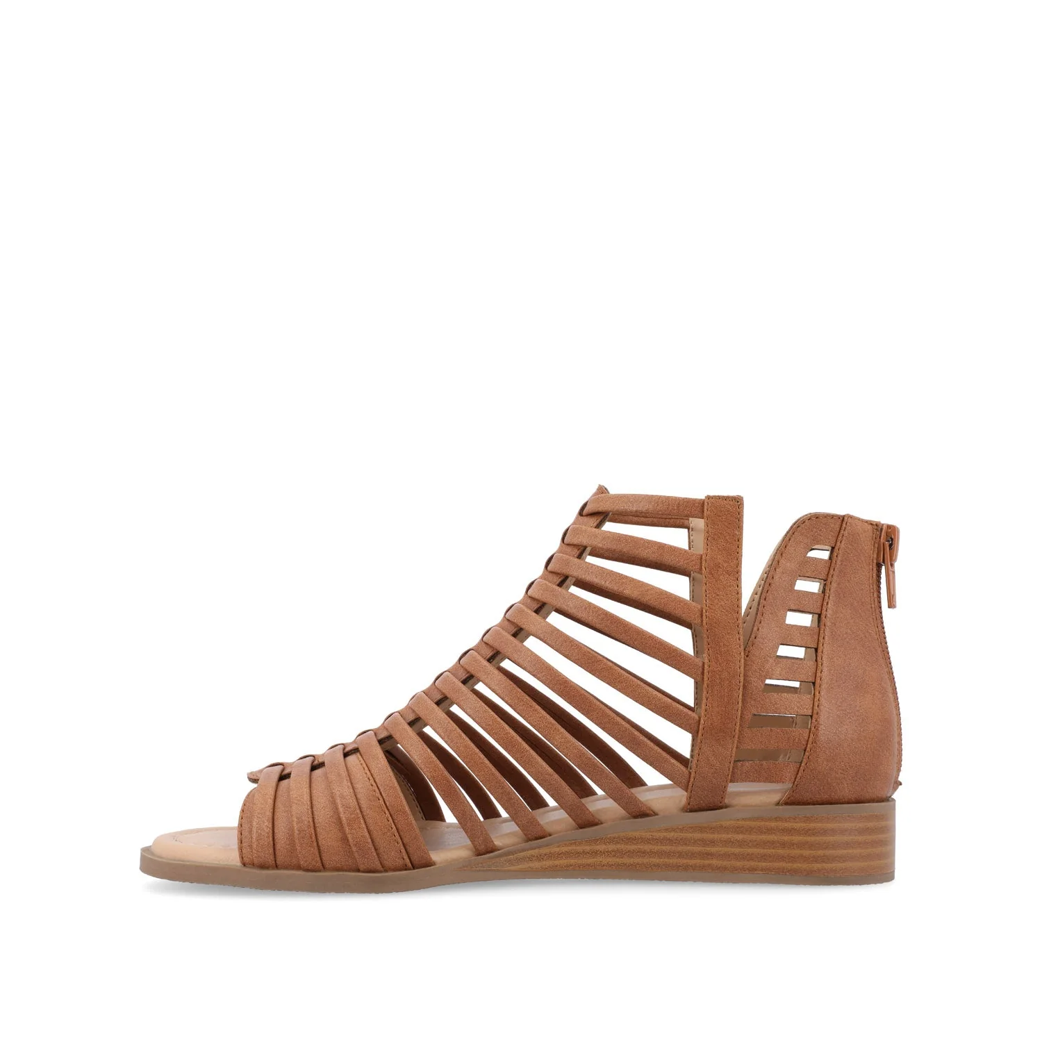 DELILAH GLADIATOR SANDALS IN WIDE - Brown - Image 3