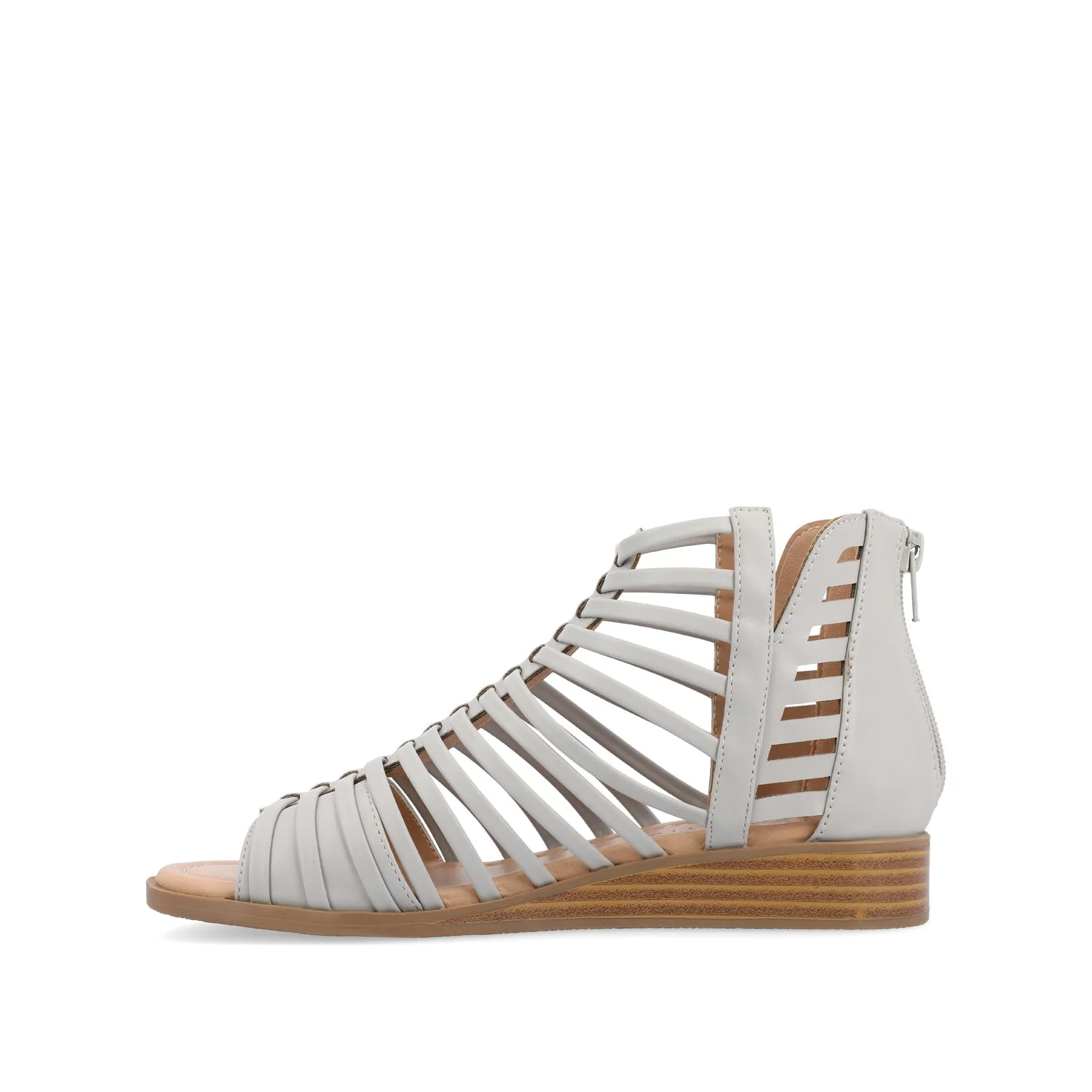 DELILAH GLADIATOR SANDALS IN WIDE - Grey - Image 3