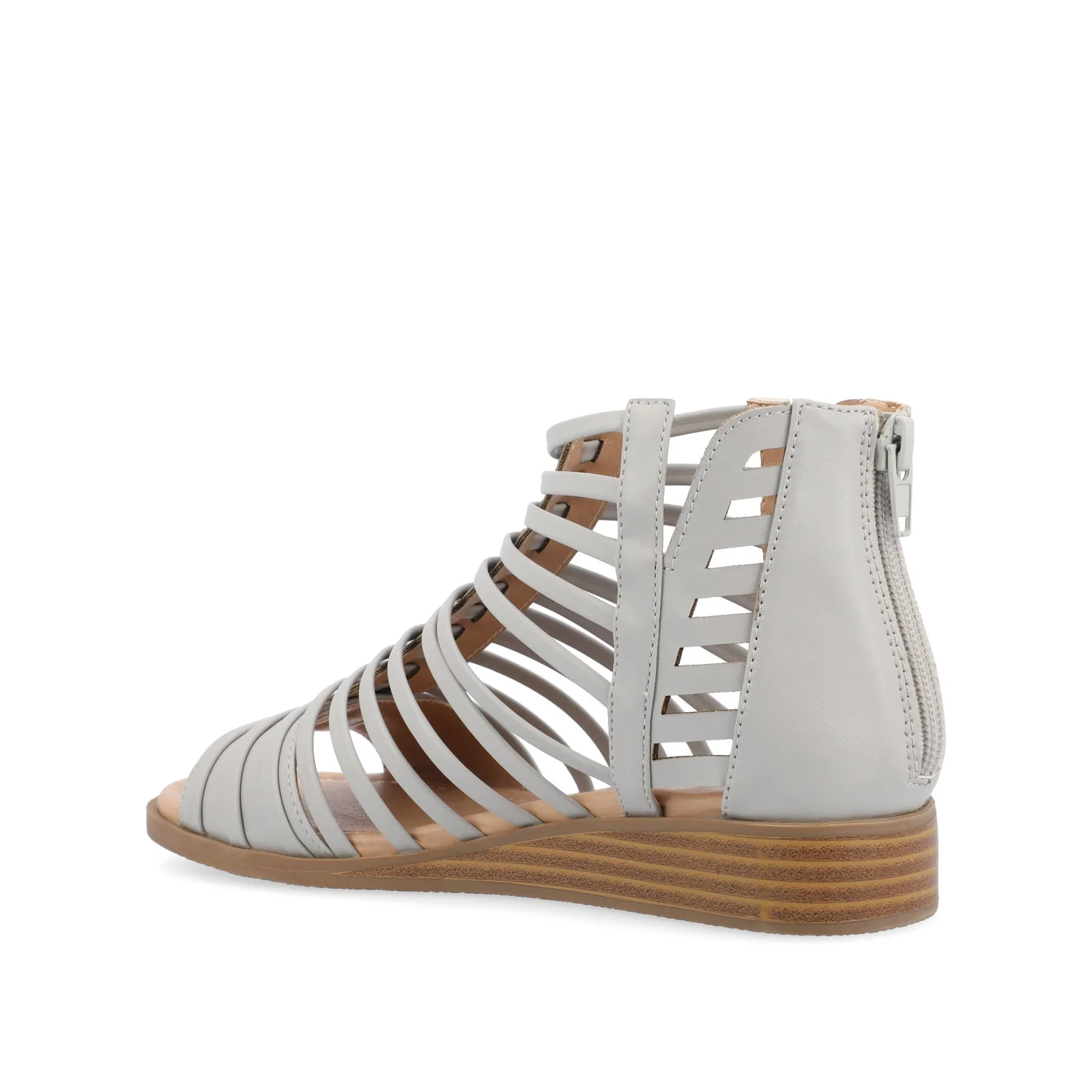 DELILAH GLADIATOR SANDALS IN WIDE - Grey - Image 4