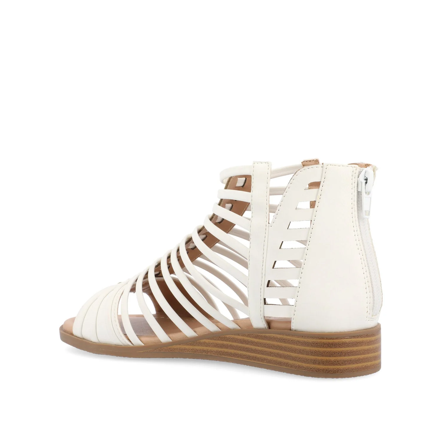 DELILAH GLADIATOR SANDALS IN WIDE - White - Image 4