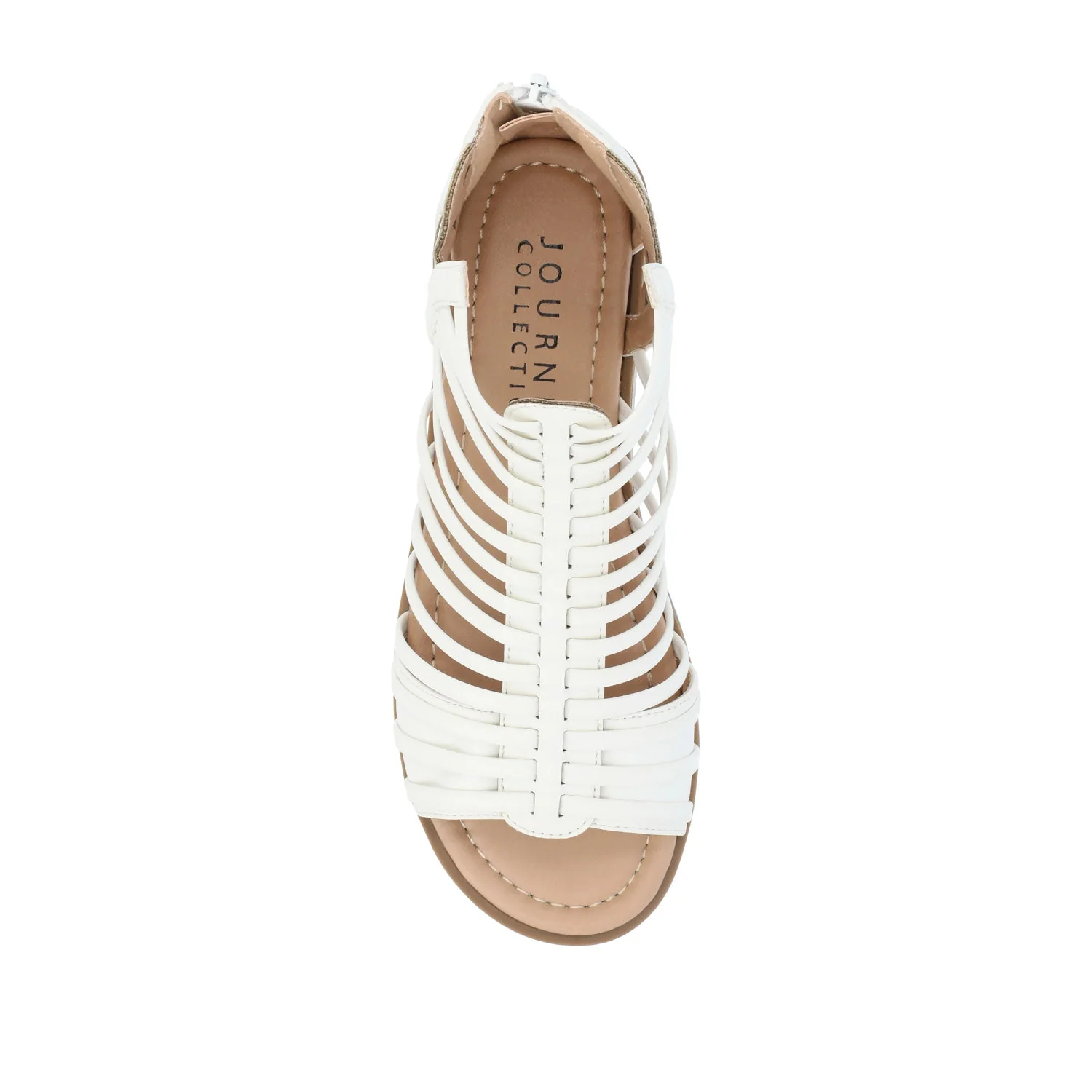 DELILAH GLADIATOR SANDALS IN WIDE - White - Image 6