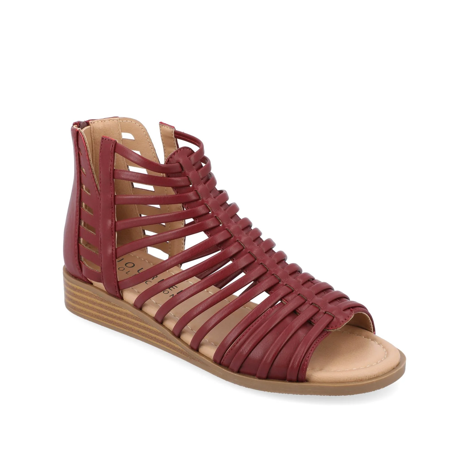 DELILAH GLADIATOR SANDALS IN WIDE - Wine - Image 3