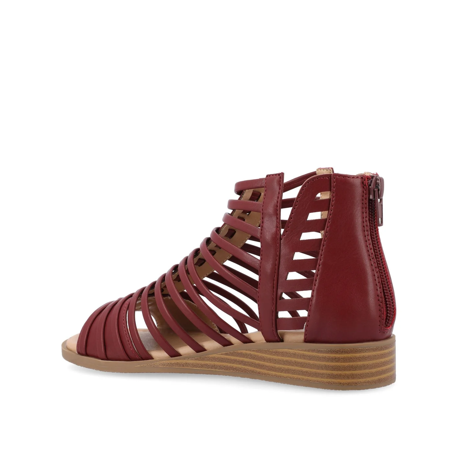 DELILAH GLADIATOR SANDALS IN WIDE - Wine - Image 4