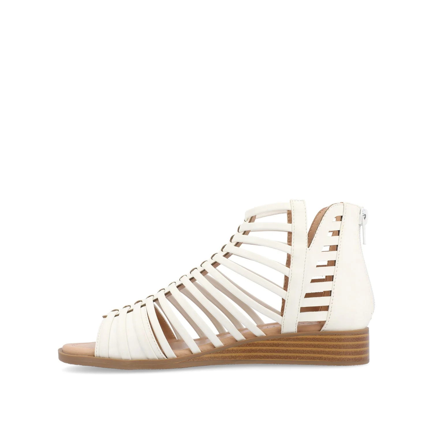 DELILAH GLADIATOR SANDALS IN VEGAN LEATHER - White - Image 3