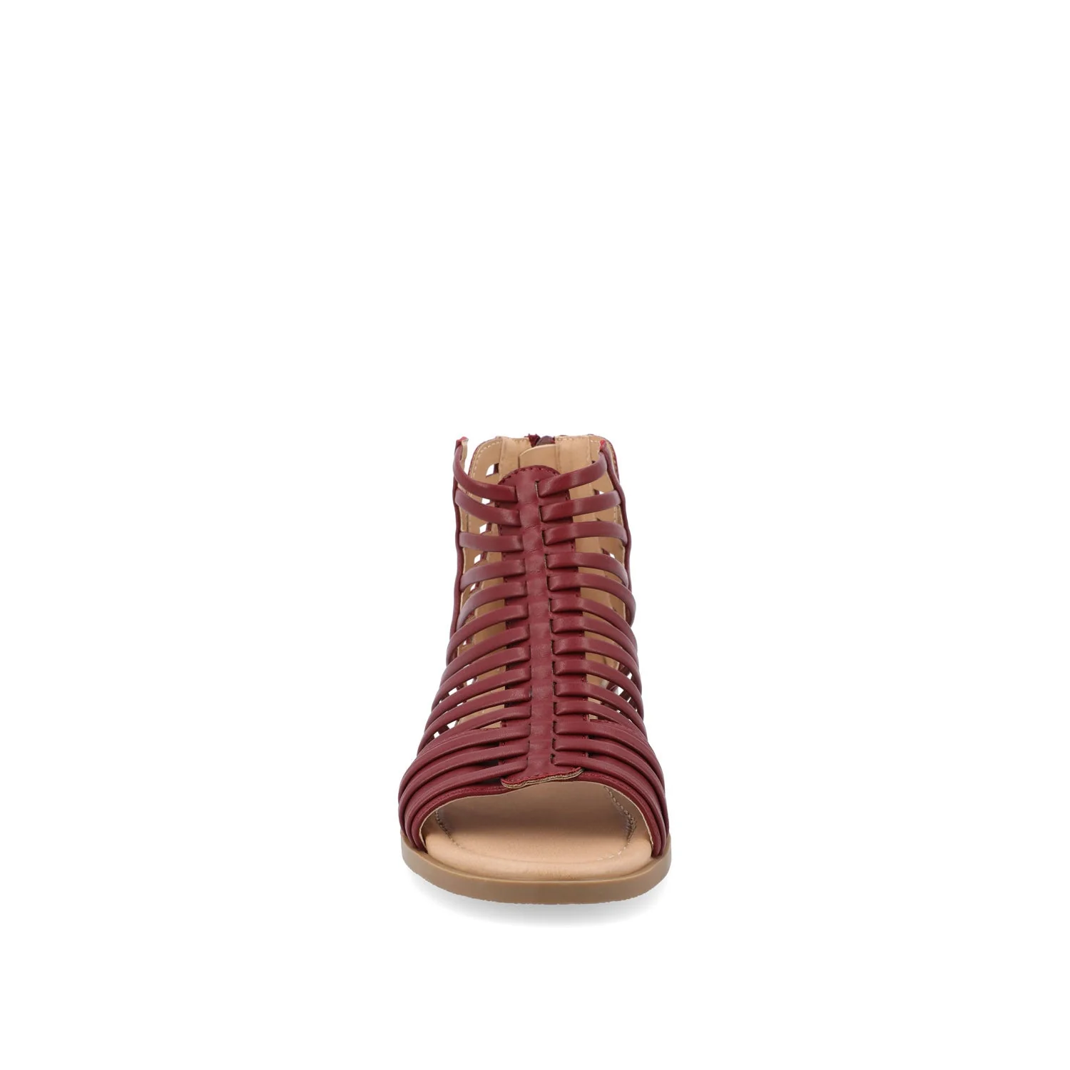 DELILAH GLADIATOR SANDALS IN VEGAN LEATHER - Wine - Image 5