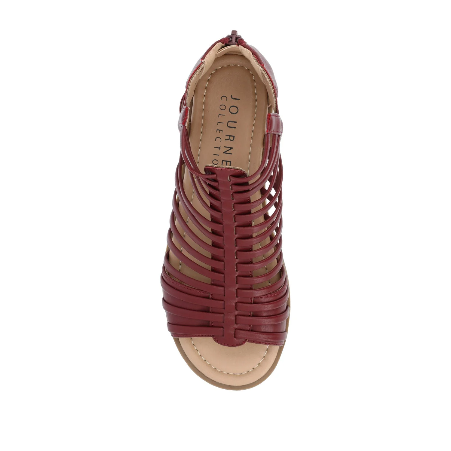 DELILAH GLADIATOR SANDALS IN VEGAN LEATHER - Wine - Image 6