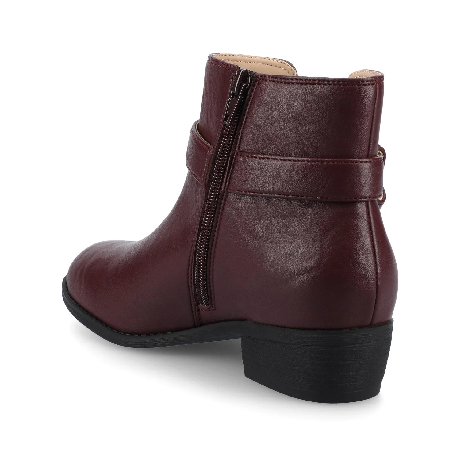 DEVINA ANKLE BOOTIES IN WIDE - Oxblood Nubuck - Image 4
