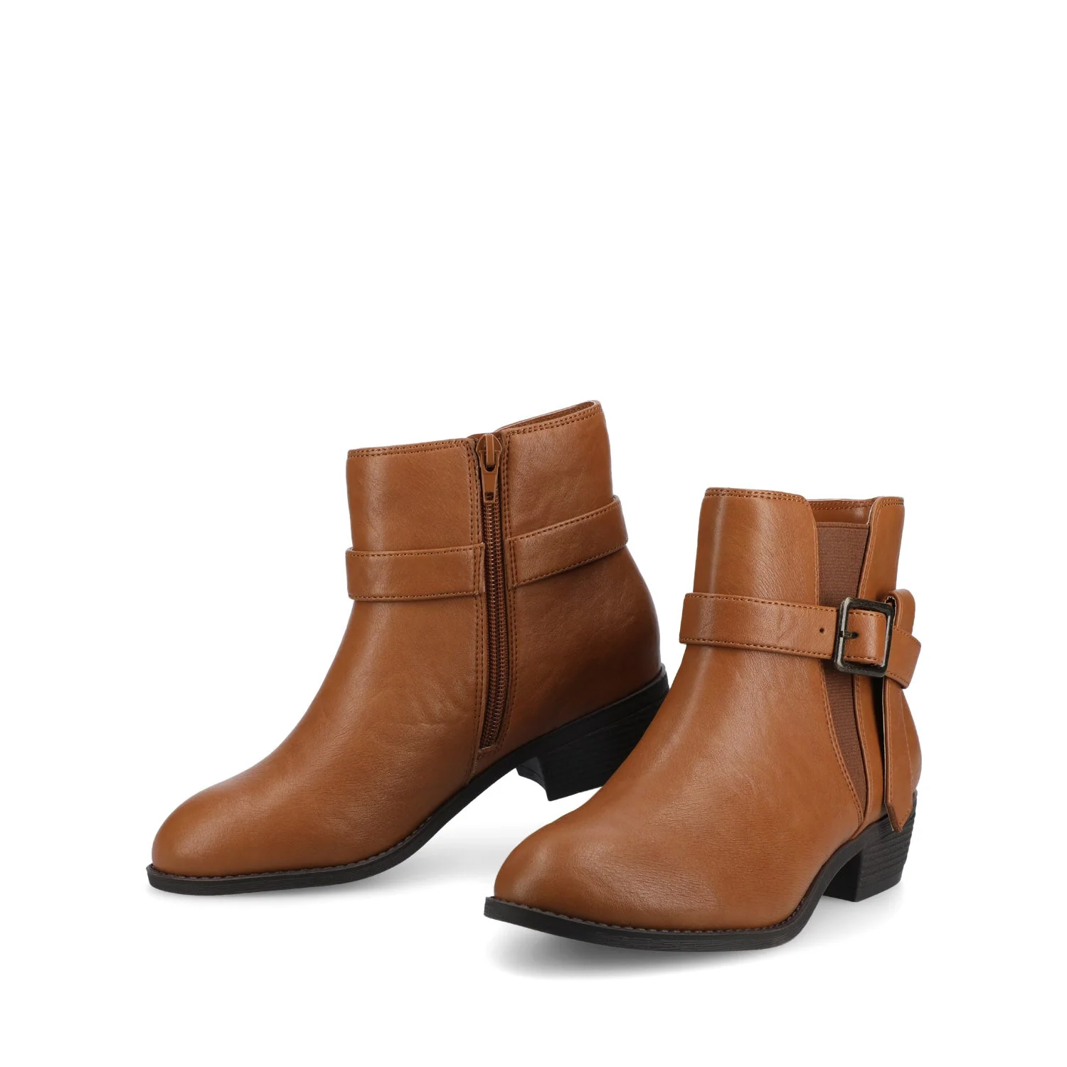 DEVINA ANKLE BOOTIES - Tan - Image 2