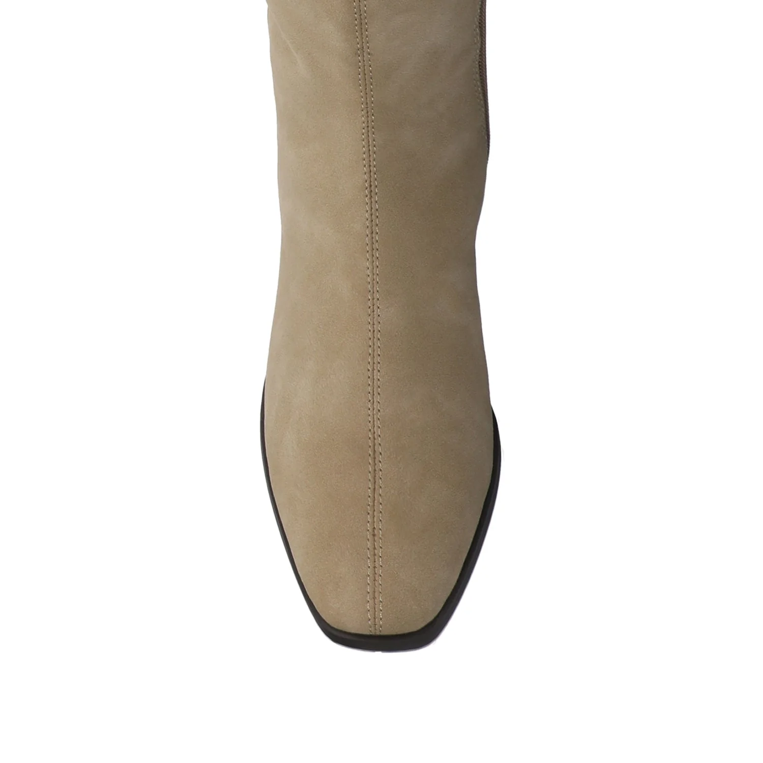 DEVRI KNEE HIGH BOOTS IN EXTRA WIDE CALF - Greige - Image 4
