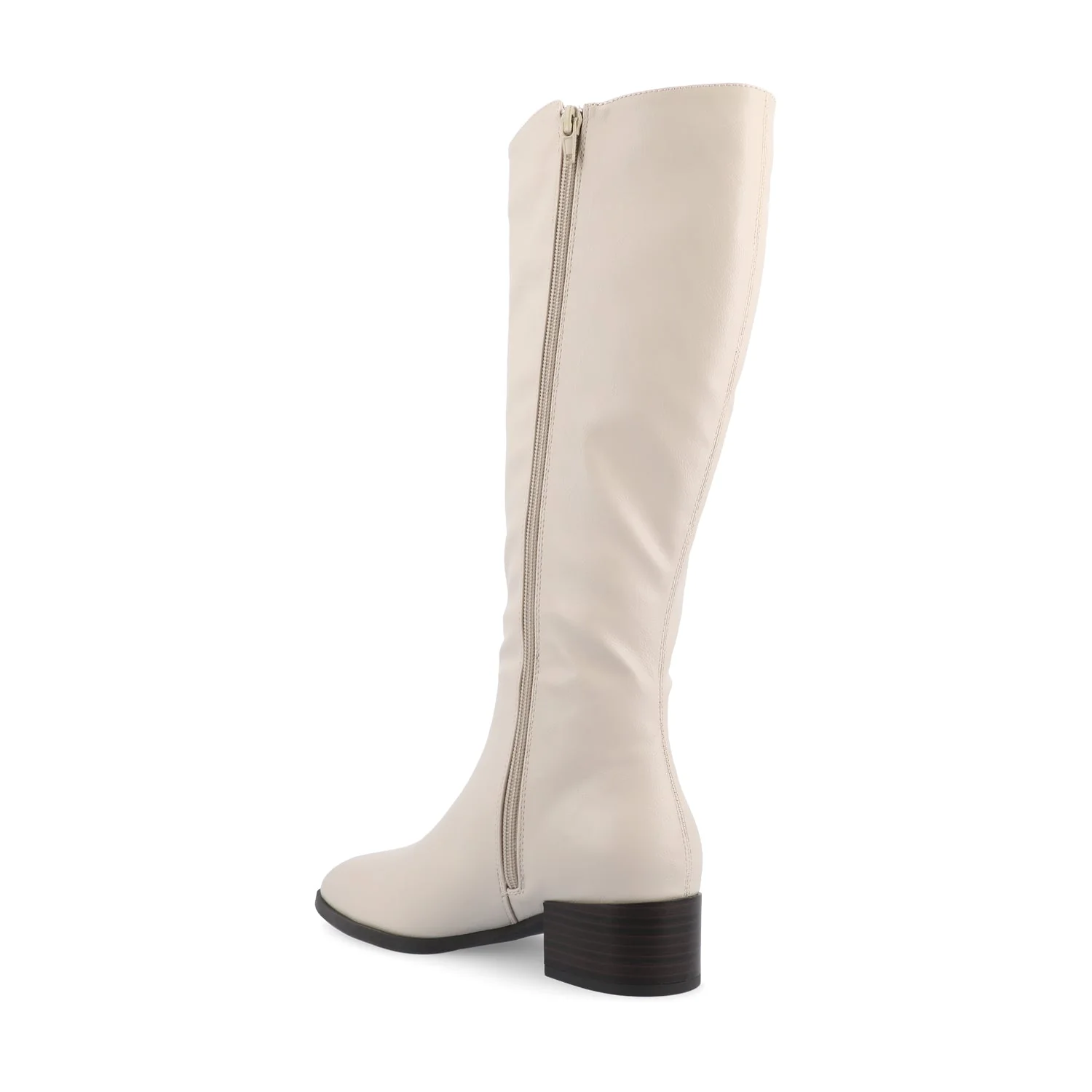 DEVRI KNEE HIGH BOOTS IN WIDE CALF - Bone - Image 3