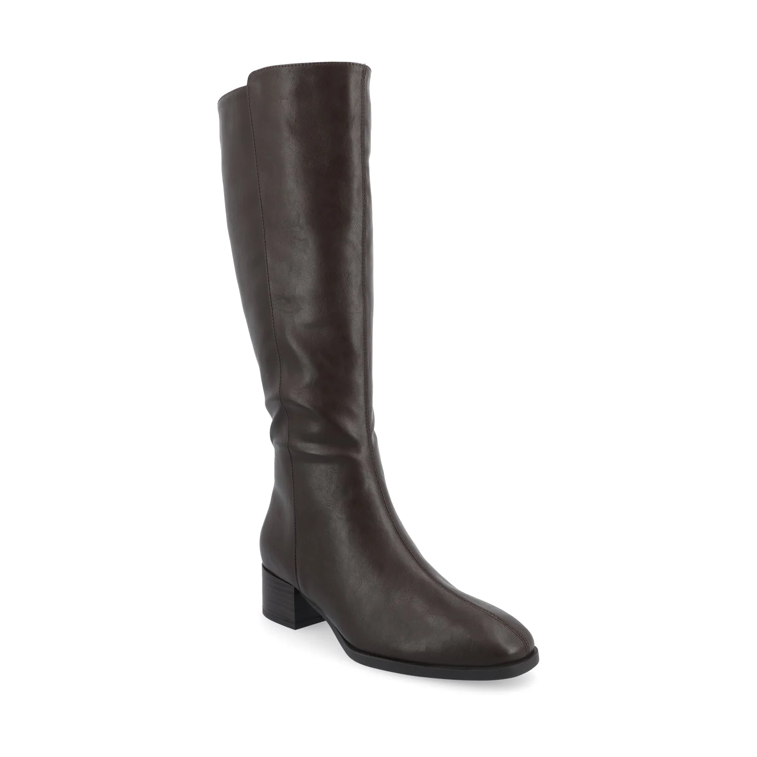 DEVRI KNEE HIGH BOOTS IN WIDE CALF - Brown - Image 2
