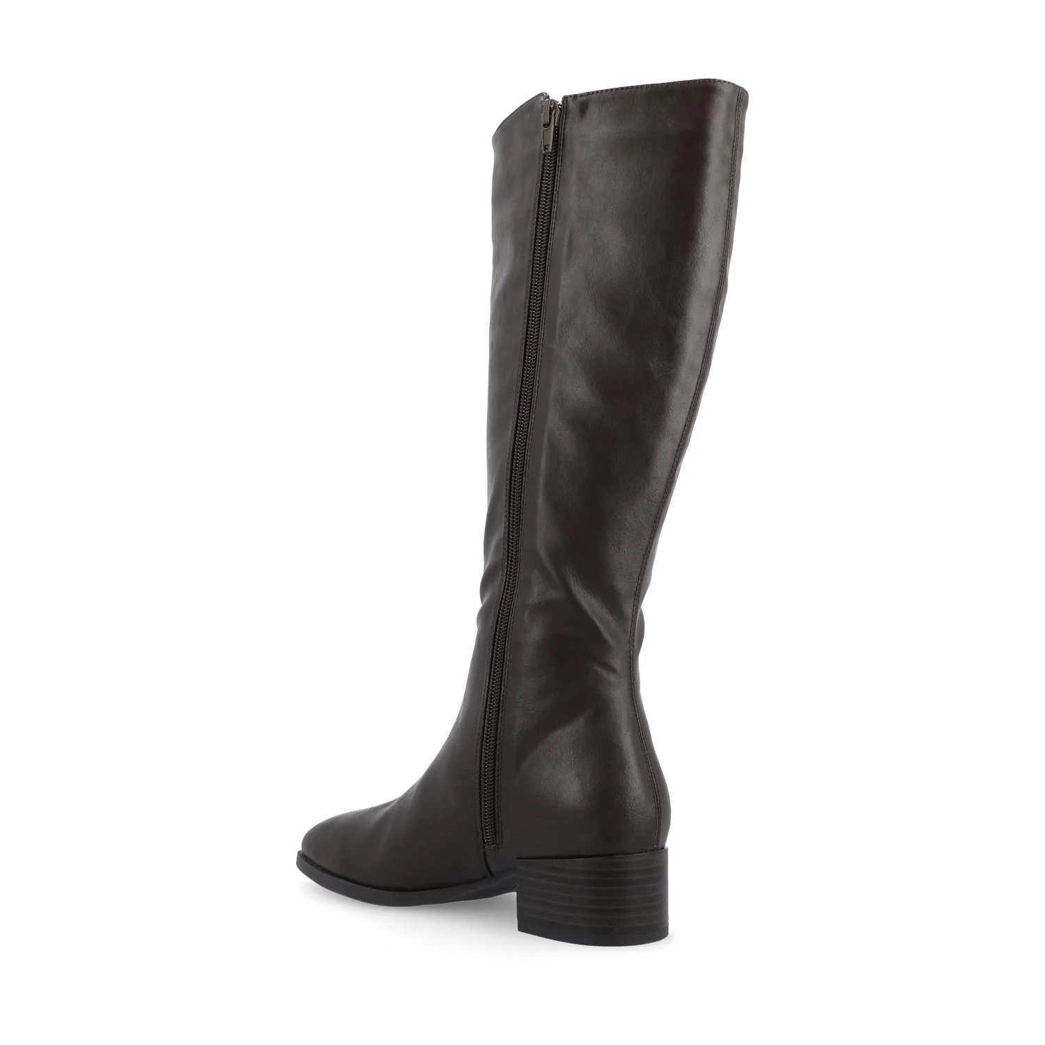 DEVRI KNEE HIGH BOOTS IN WIDE CALF - Brown - Image 3