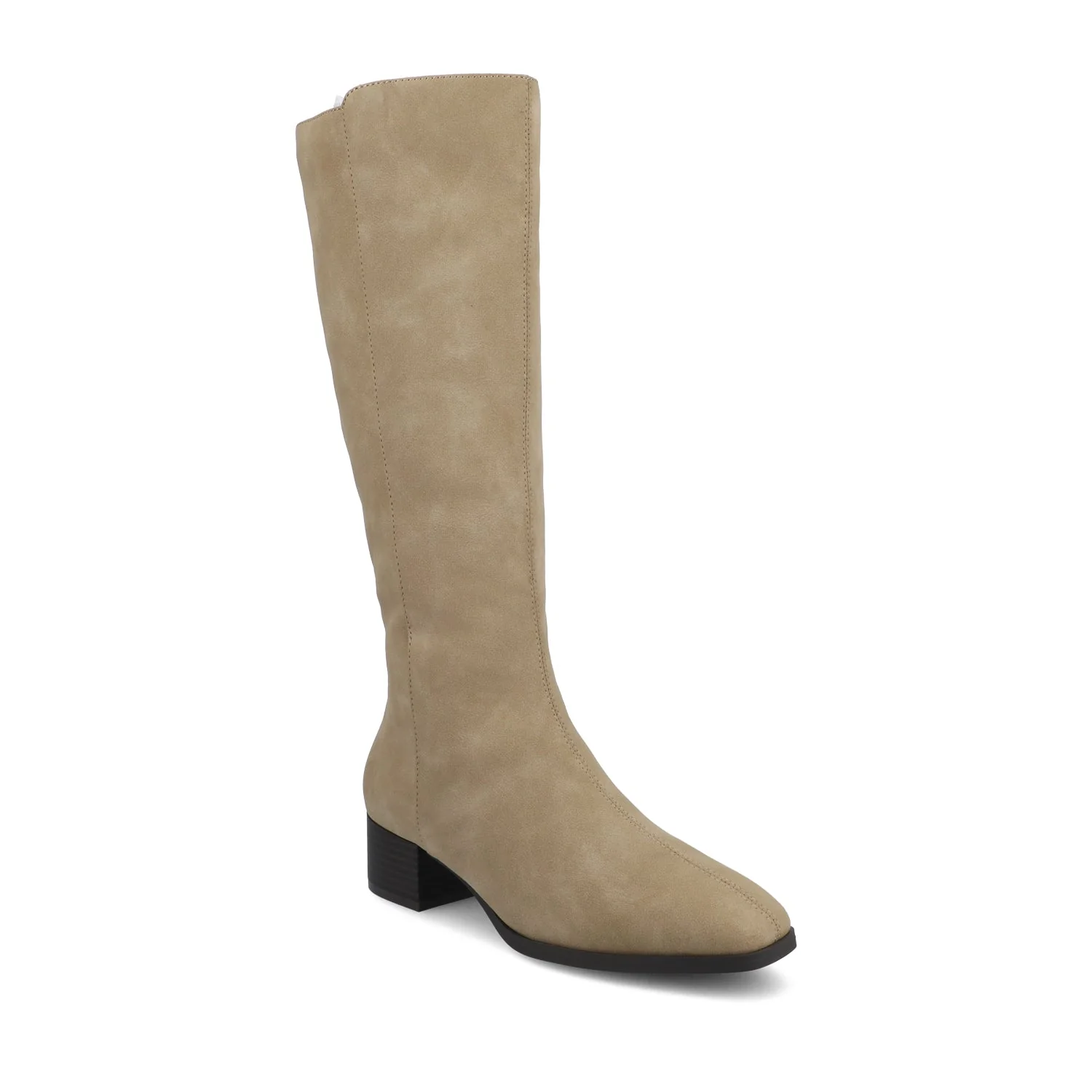 DEVRI KNEE HIGH BOOTS IN WIDE CALF - Greige - Image 2