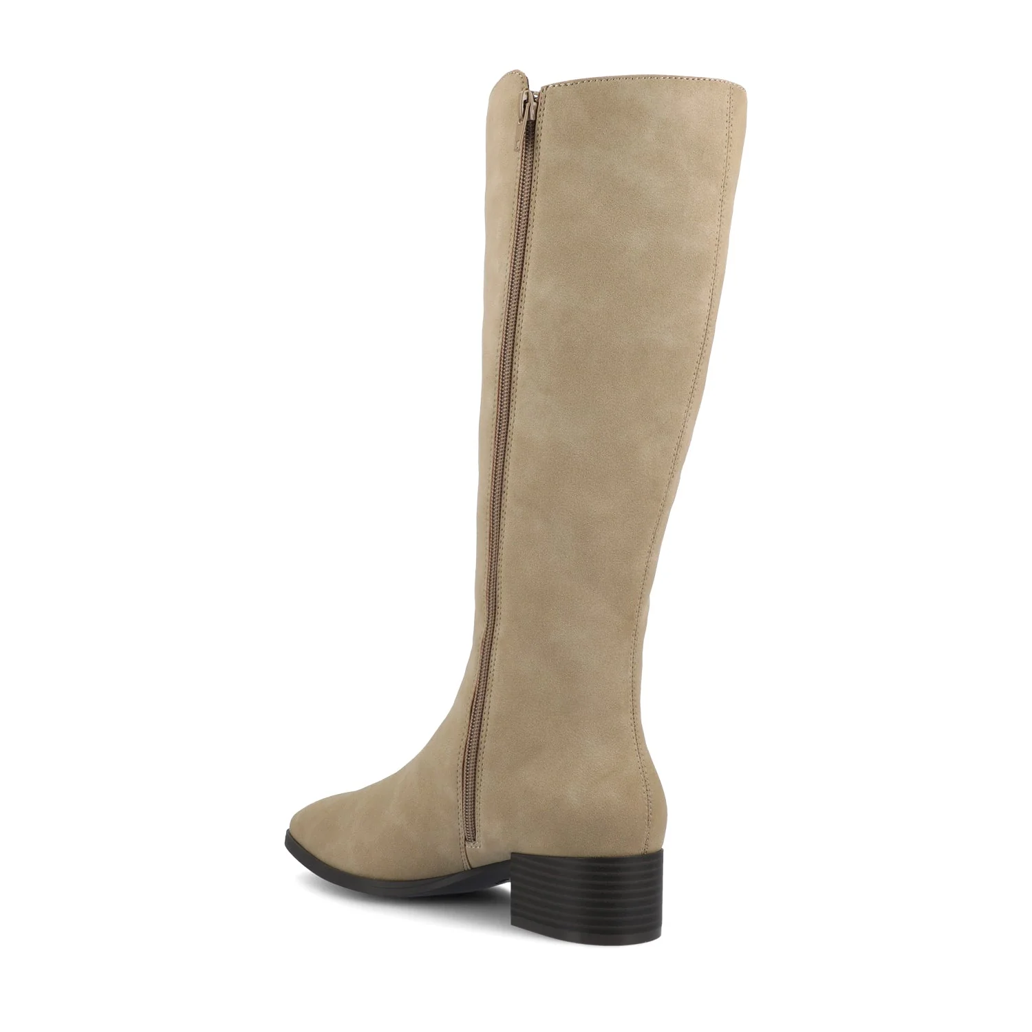 DEVRI KNEE HIGH BOOTS IN WIDE CALF - Greige - Image 3