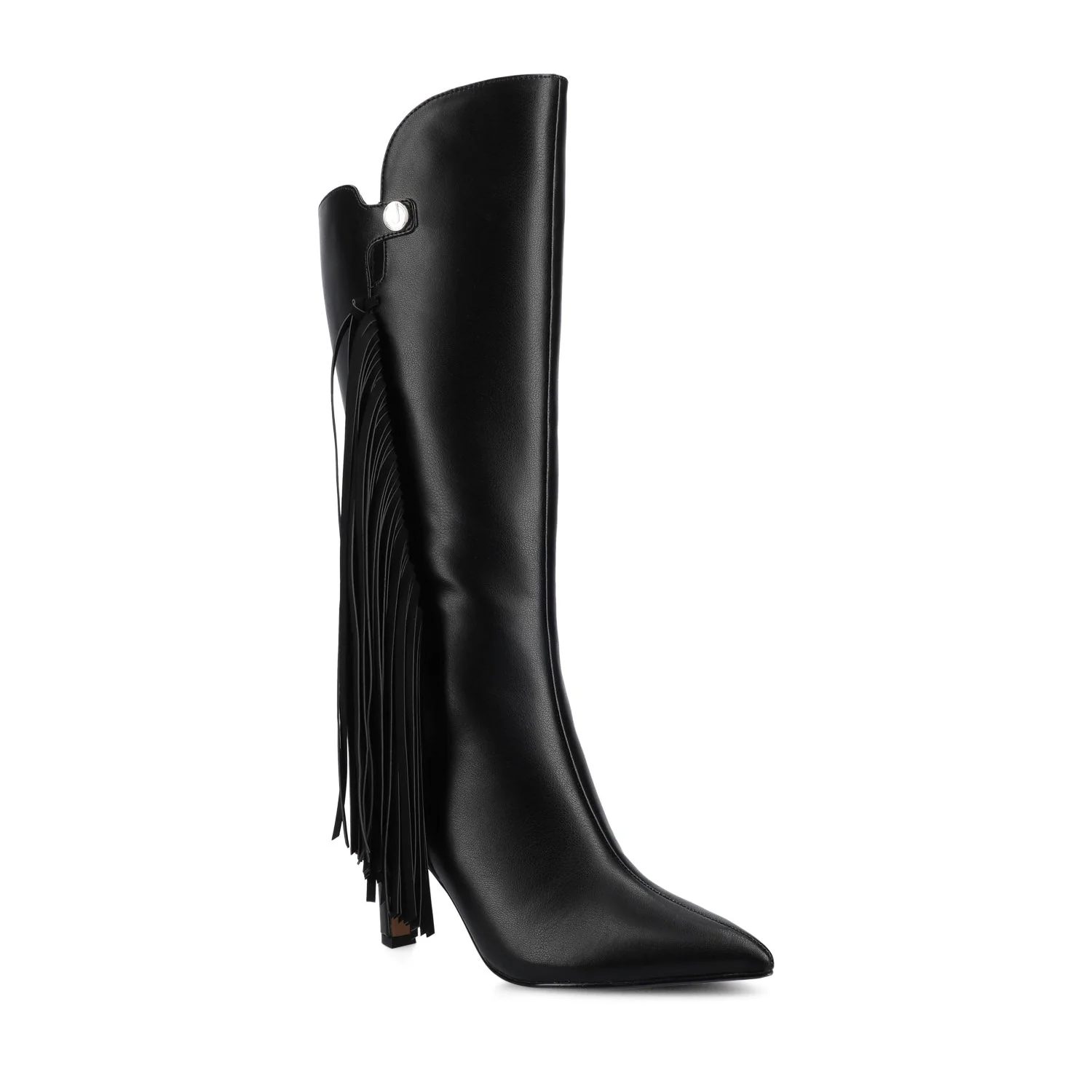 DOLLY KNEE HIGH TASSEL WESTERN BOOTS - Black - Image 2