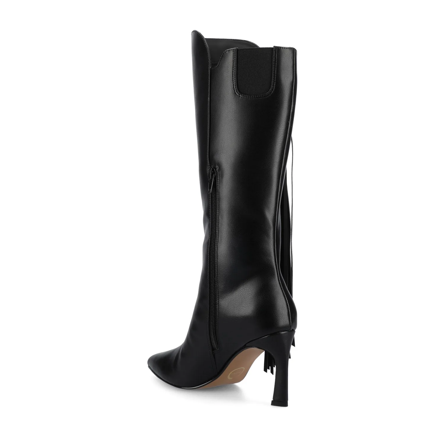 DOLLY KNEE HIGH TASSEL WESTERN BOOTS - Black - Image 3