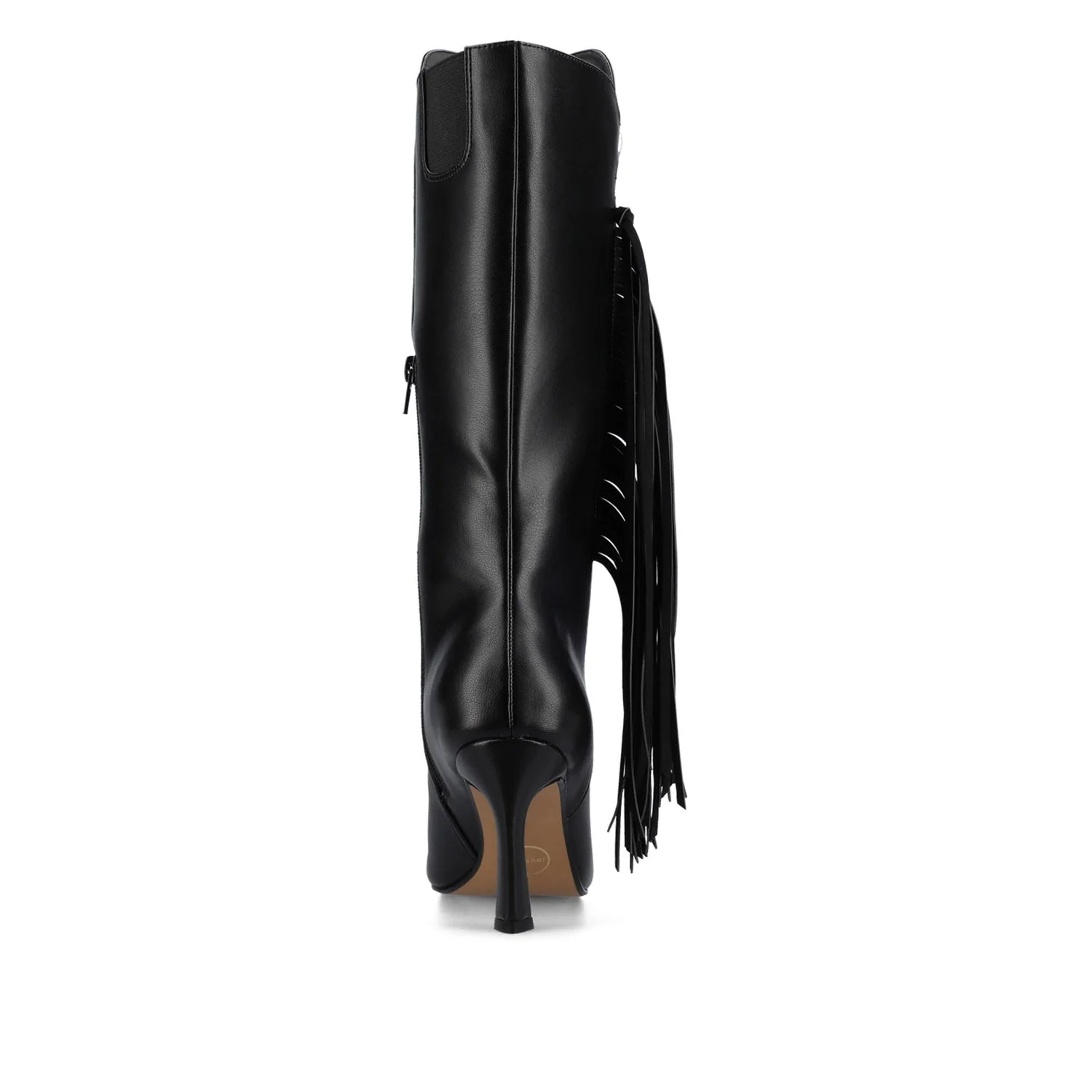 DOLLY KNEE HIGH TASSEL WESTERN BOOTS - Black - Image 6