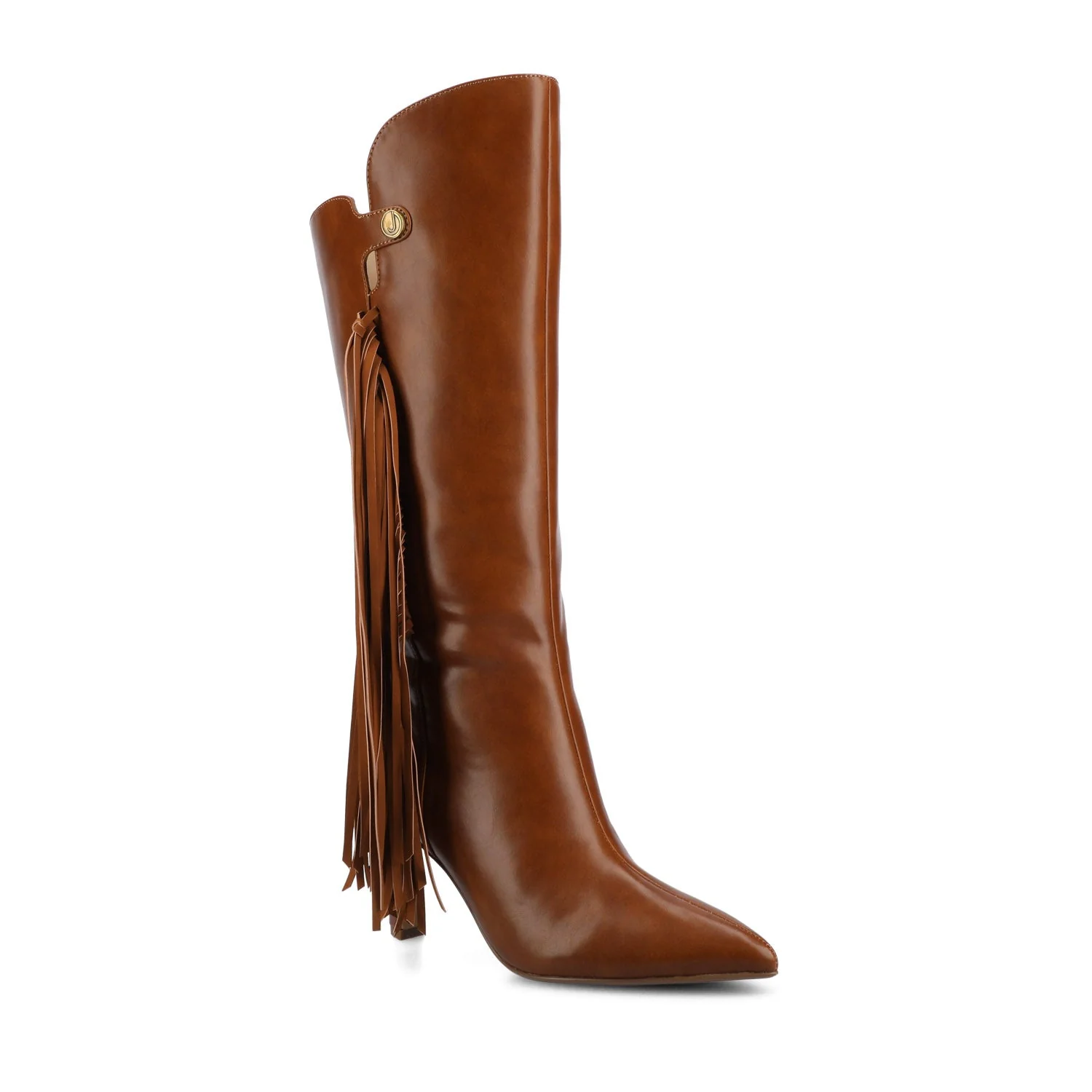 DOLLY KNEE HIGH TASSEL WESTERN BOOTS - Cognac - Image 2