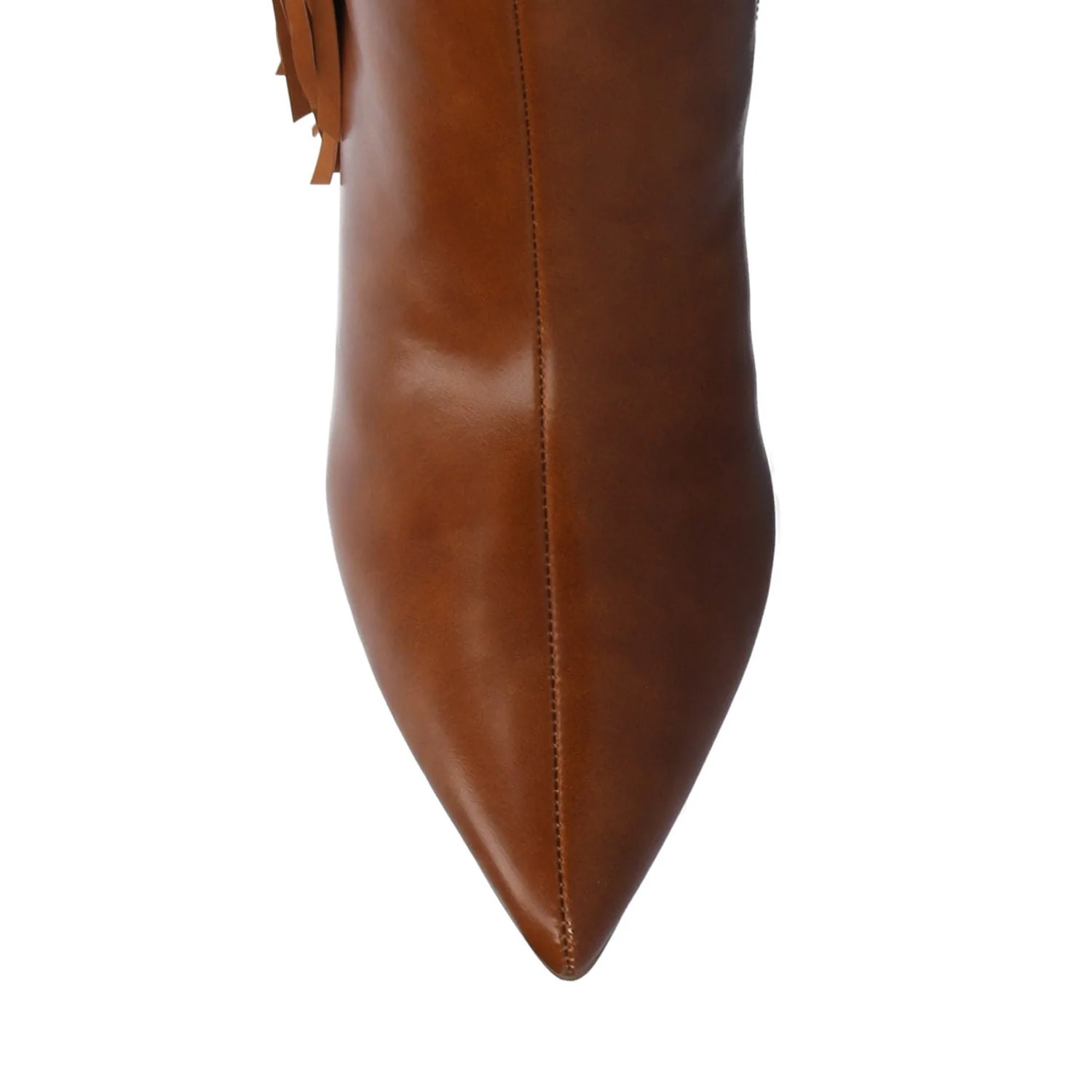 DOLLY KNEE HIGH TASSEL WESTERN BOOTS - Cognac - Image 4