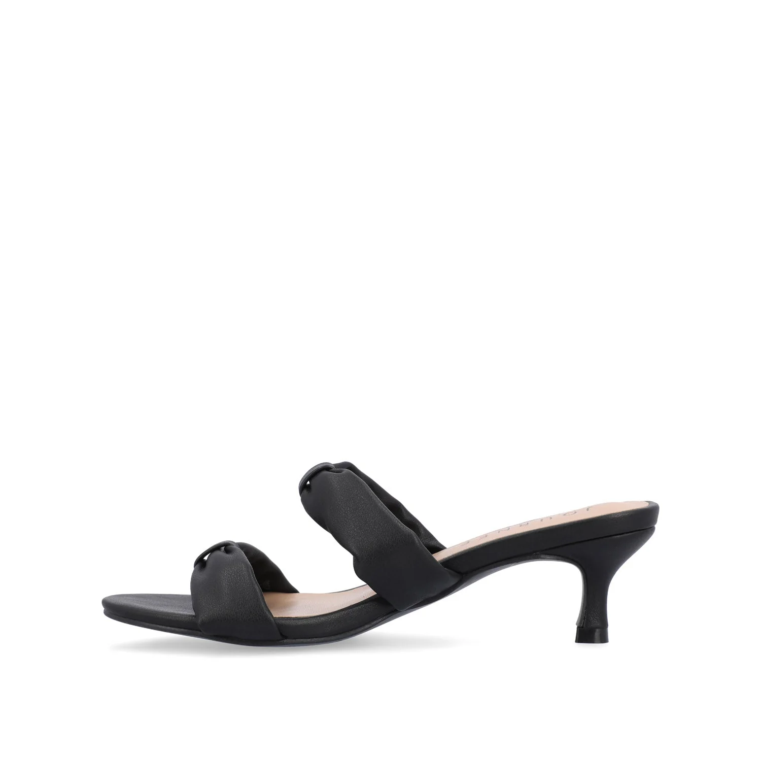 DYLLAN KITTEN HEELS IN VEGAN LEATHER - Black - Image 3