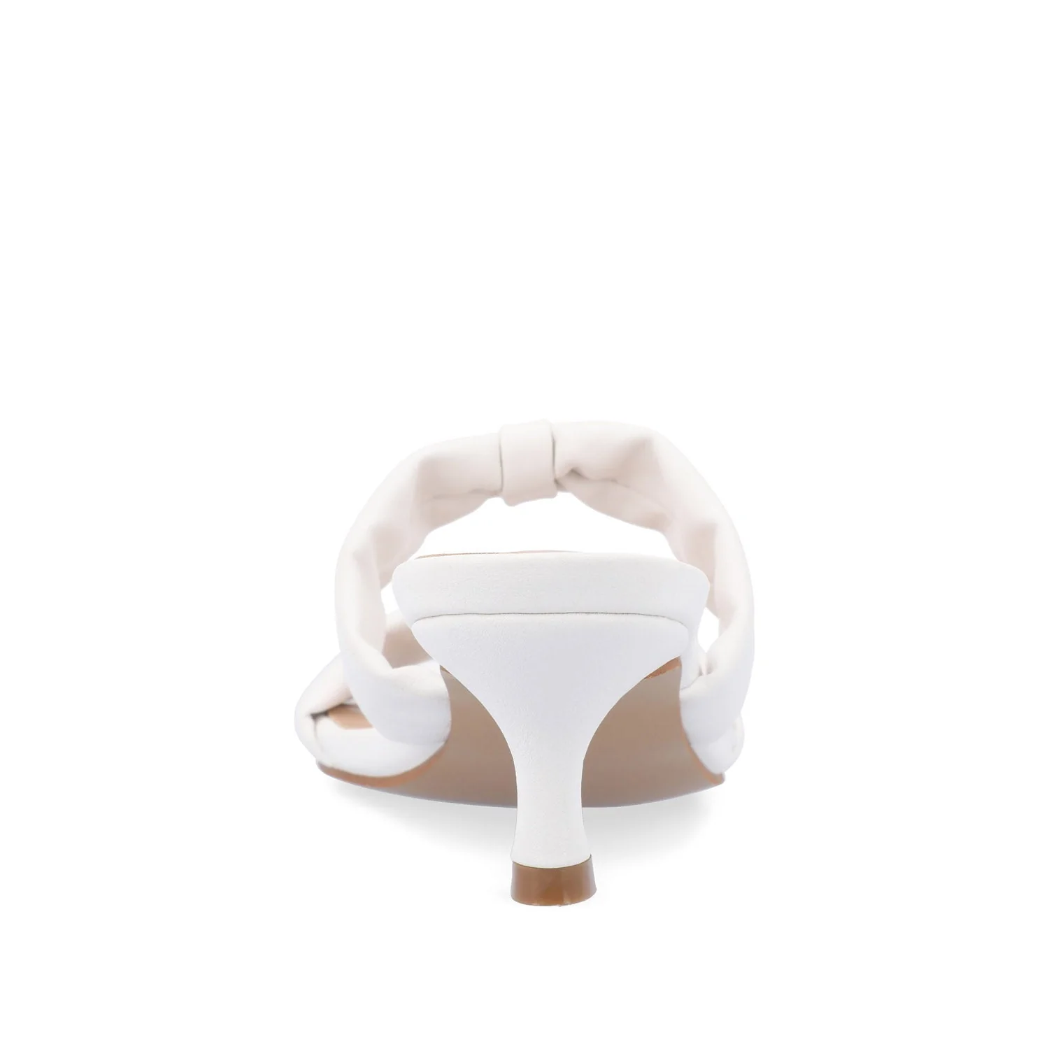 DYLLAN KITTEN HEELS IN VEGAN LEATHER - White - Image 7