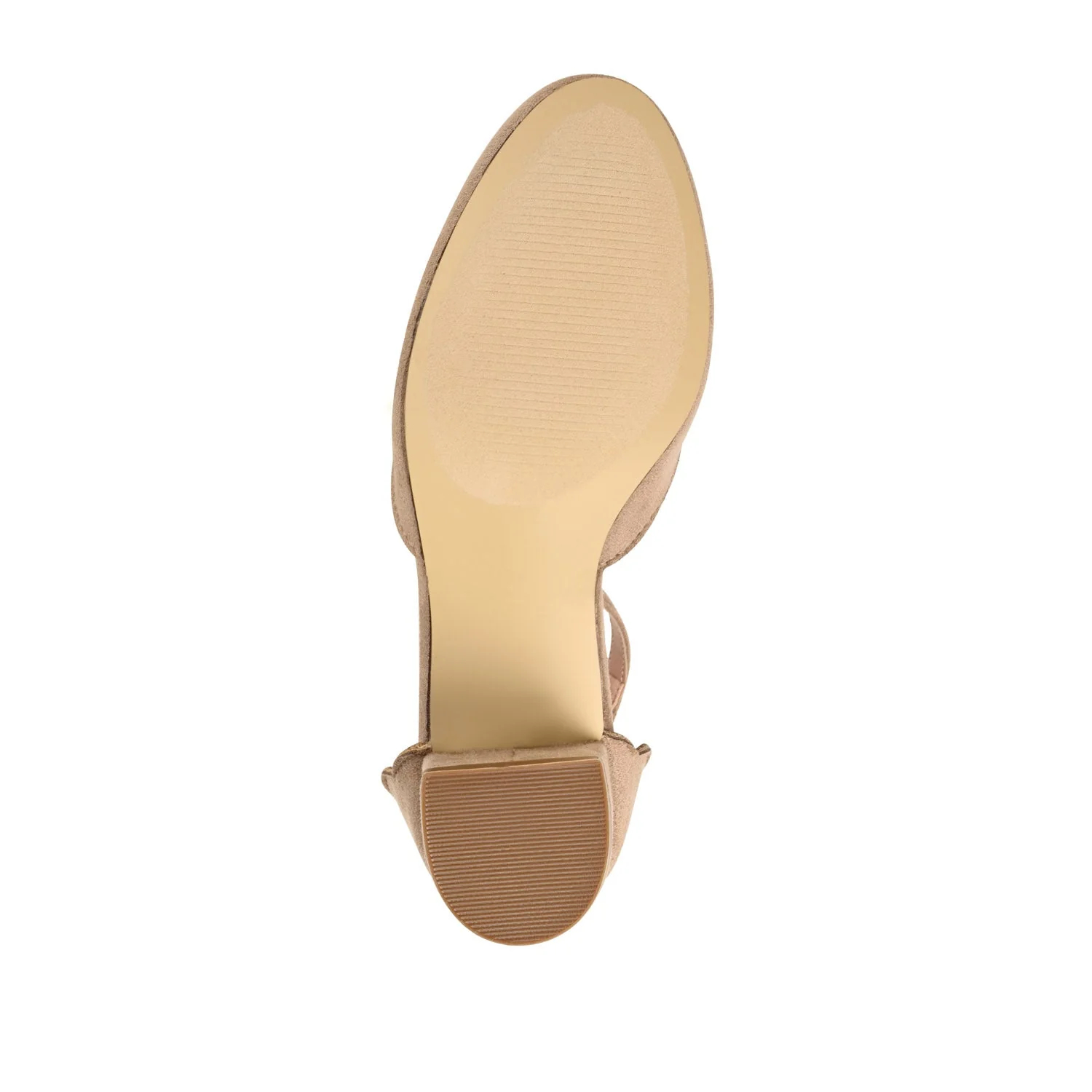 EDNA BLOCK HEEL D'ORSAY IN WIDE - Taupe Suede - Image 8