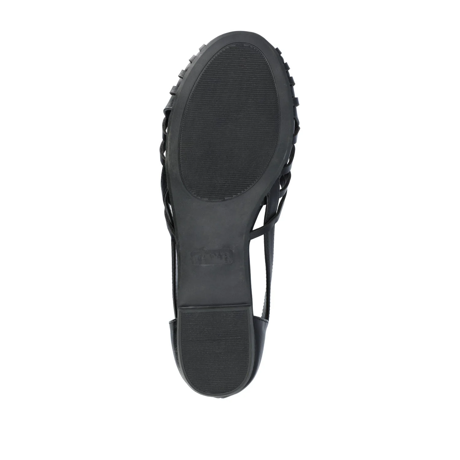 EKKO WOVEN FLATS IN VEGAN LEATHER - Black PU - Image 8