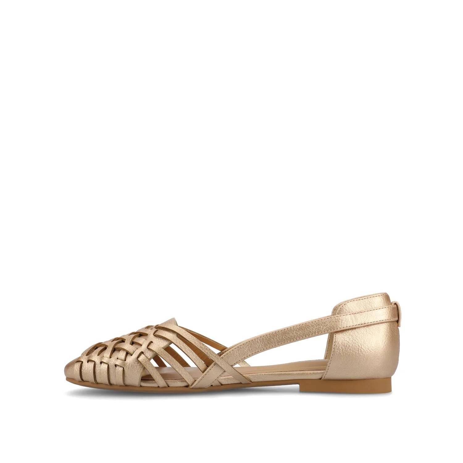 EKKO WOVEN FLATS IN STATEMENT IN WIDE - Champagne - Image 3