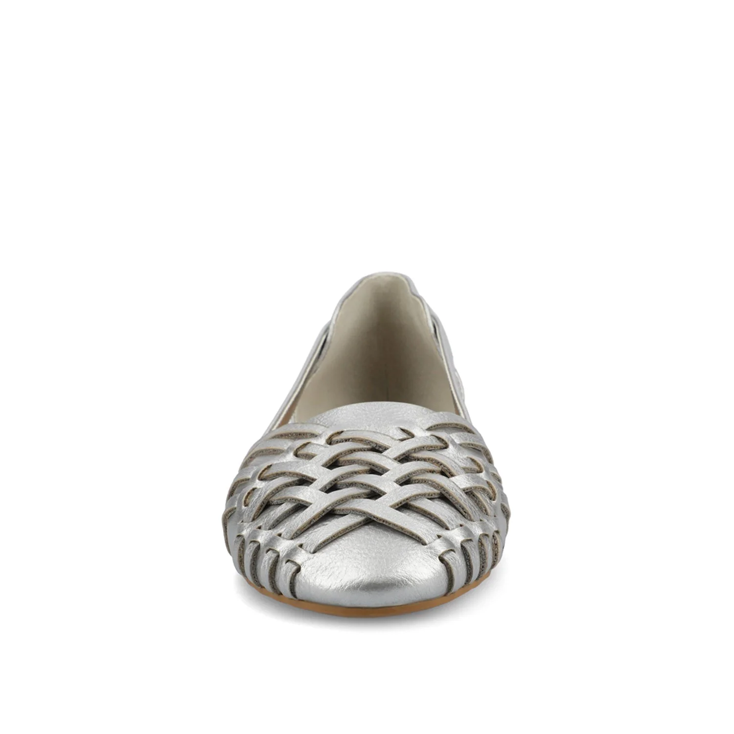 EKKO WOVEN FLATS IN STATEMENT IN WIDE - Silver - Image 5